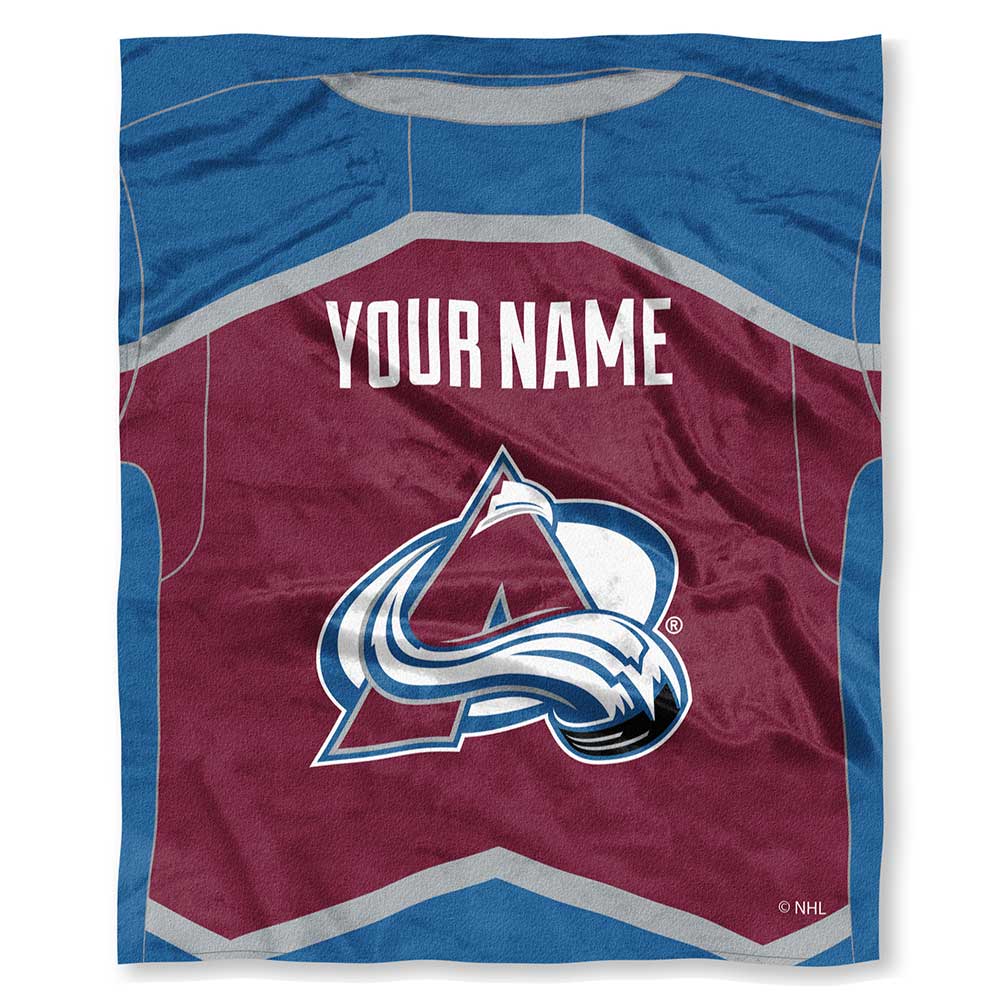 NHL Colorado Avalanche ey onalizilk Touch Throw Blanket