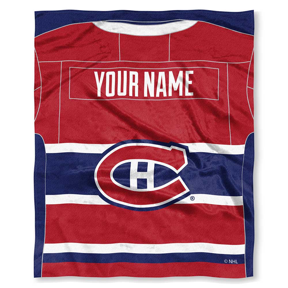 NHL Montreal Canad ey onalizilk Touch Throw Blanket