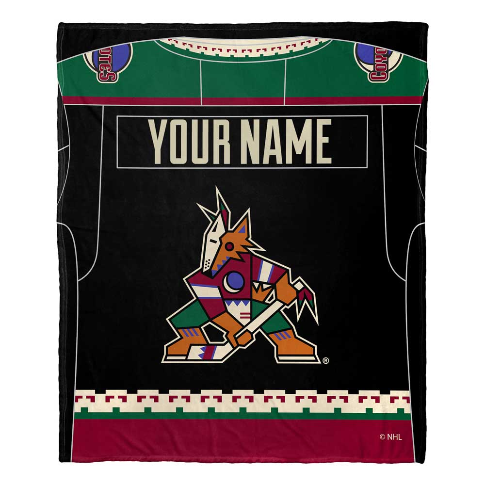 NHL Arizona Coy ey onalizilk Touch Throw Blanket