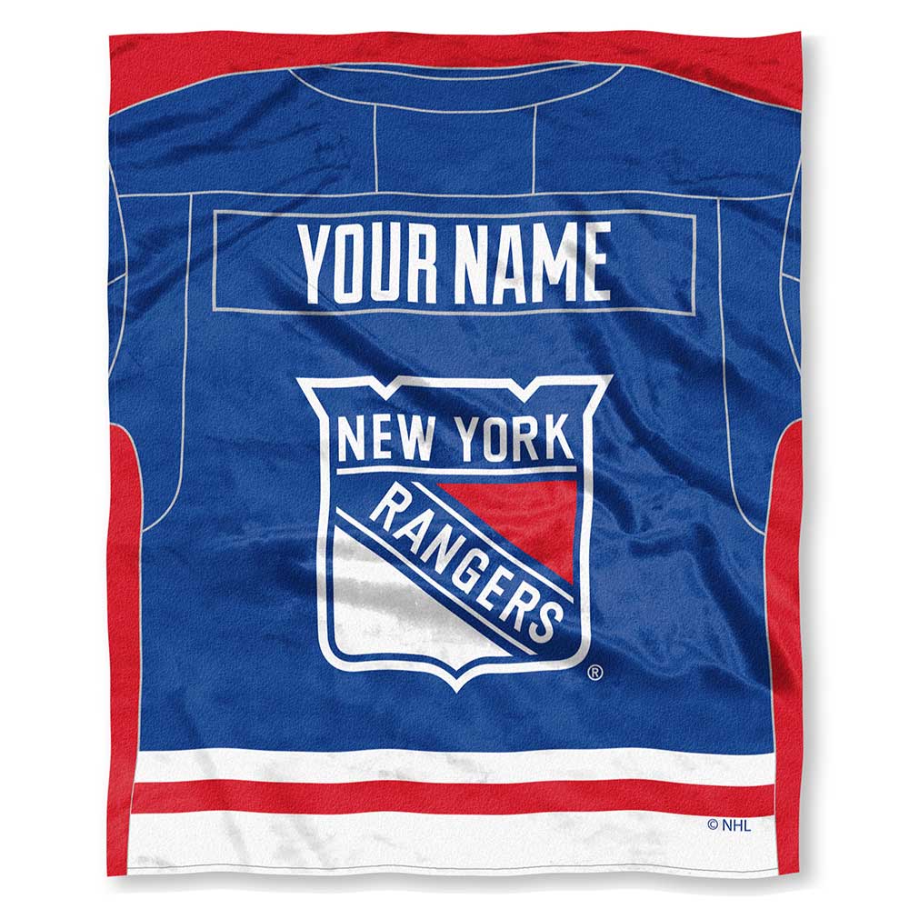 NHL New York Ran ey onalizilk Touch Throw Blanket