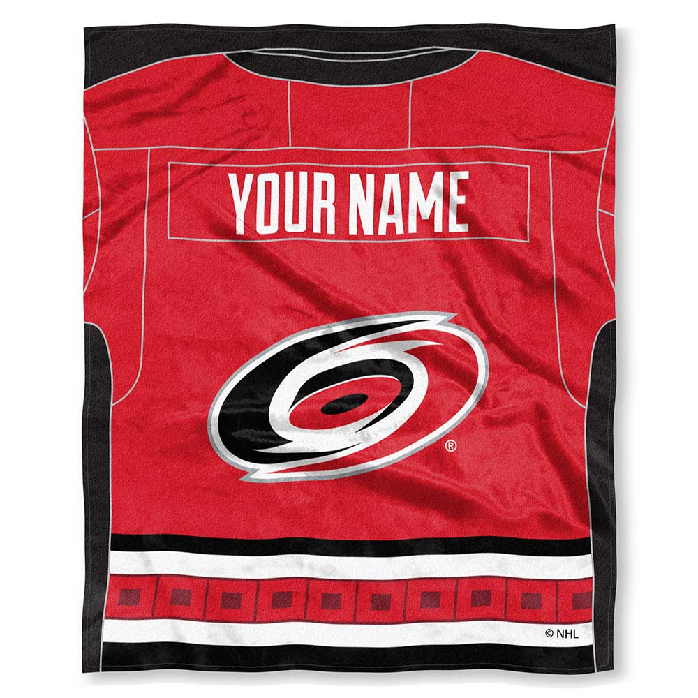 NHL Carolina Hurric ey onalizilk Touch Throw Blanket