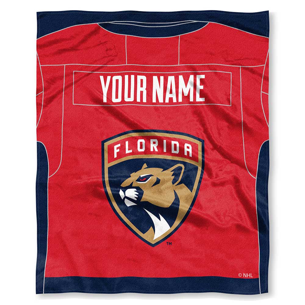 NHL Florida Pant ey onalizilk Touch Throw Blanket