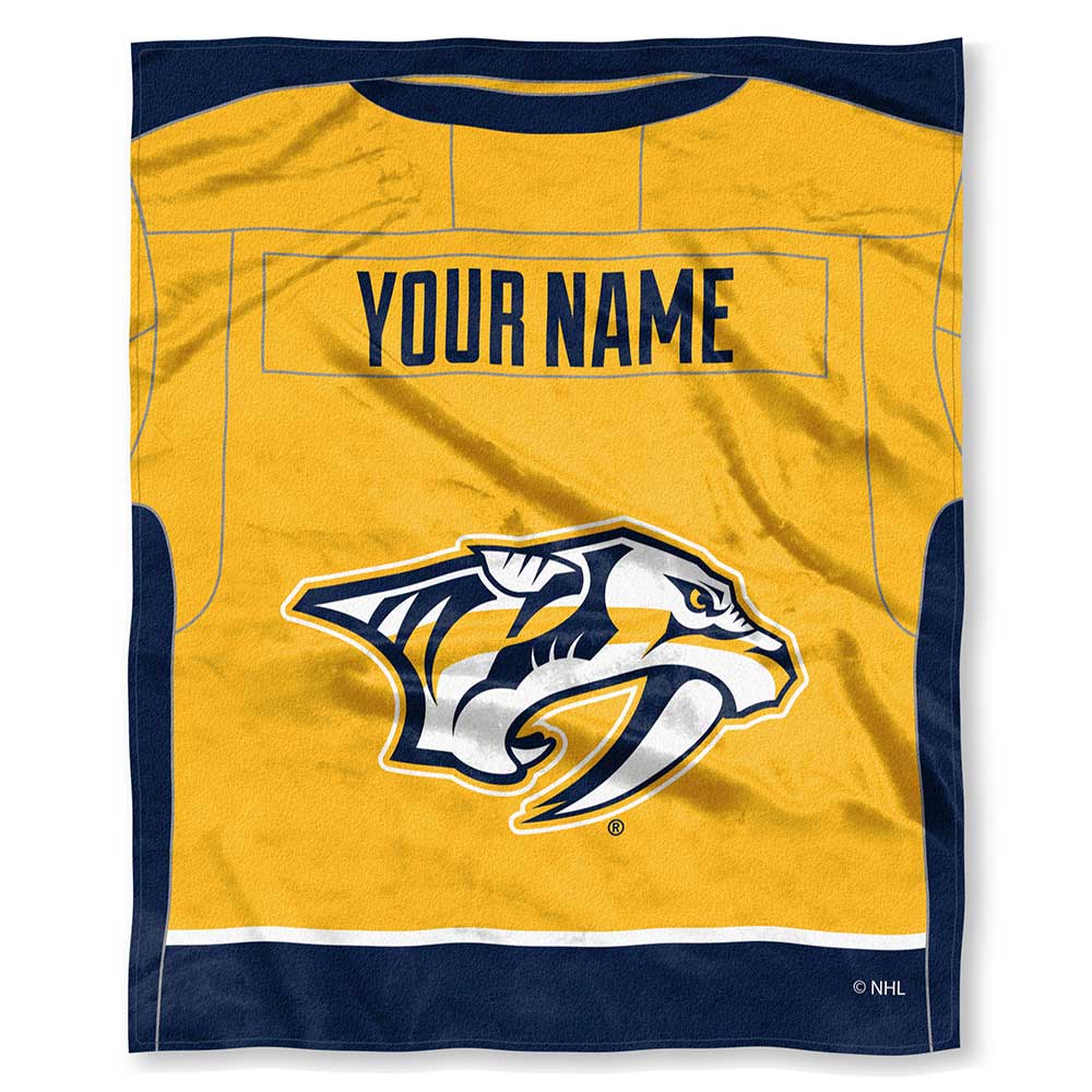 NHLhville Preda ey onalizilk Touch Throw Blanket