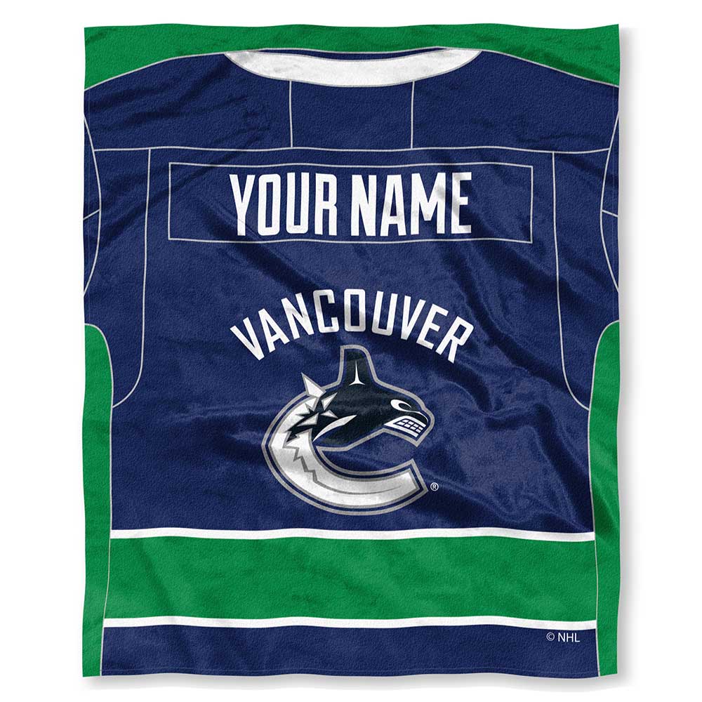 NHL Vancouver Can ey onalizilk Touch Throw Blanket