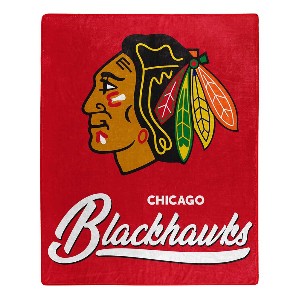 NHL Chicago Blackh Signaturechel Throw Blanket
