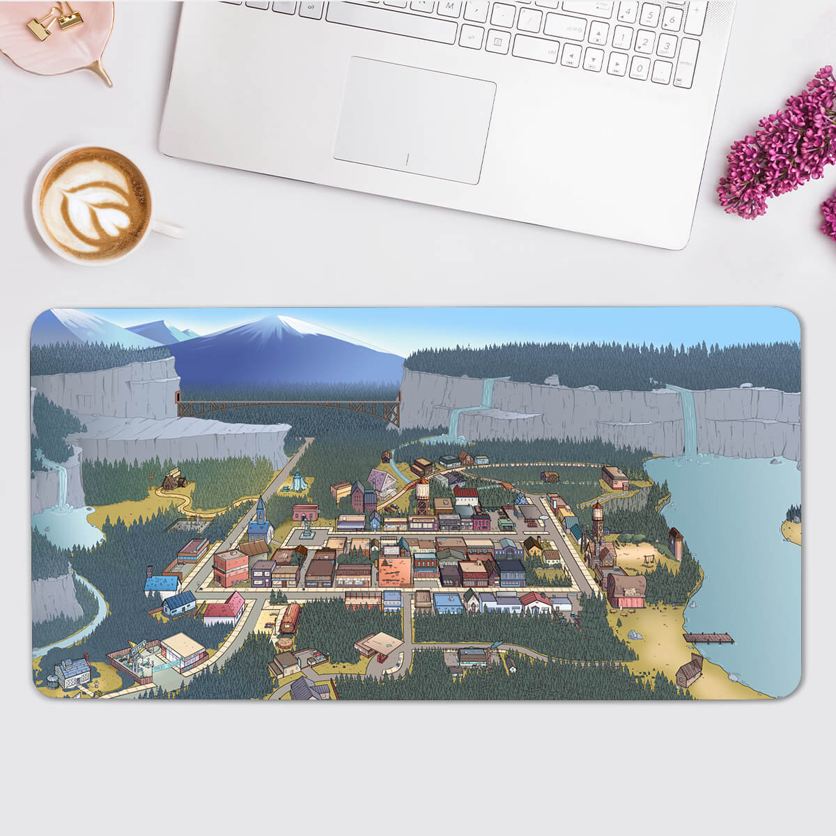 Allleftout Gravity Falls Map Mouse Pad