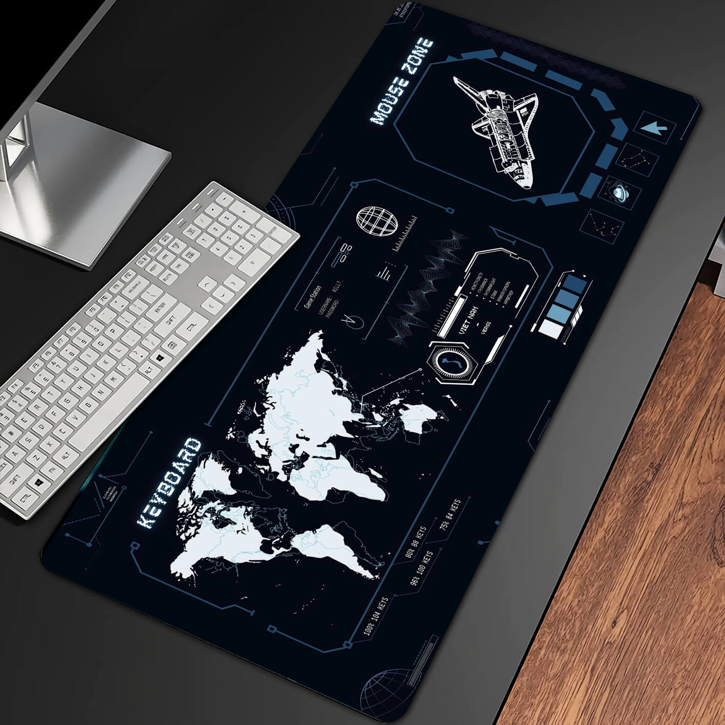 Allleftout Space Zone Gaming Mouse Pad