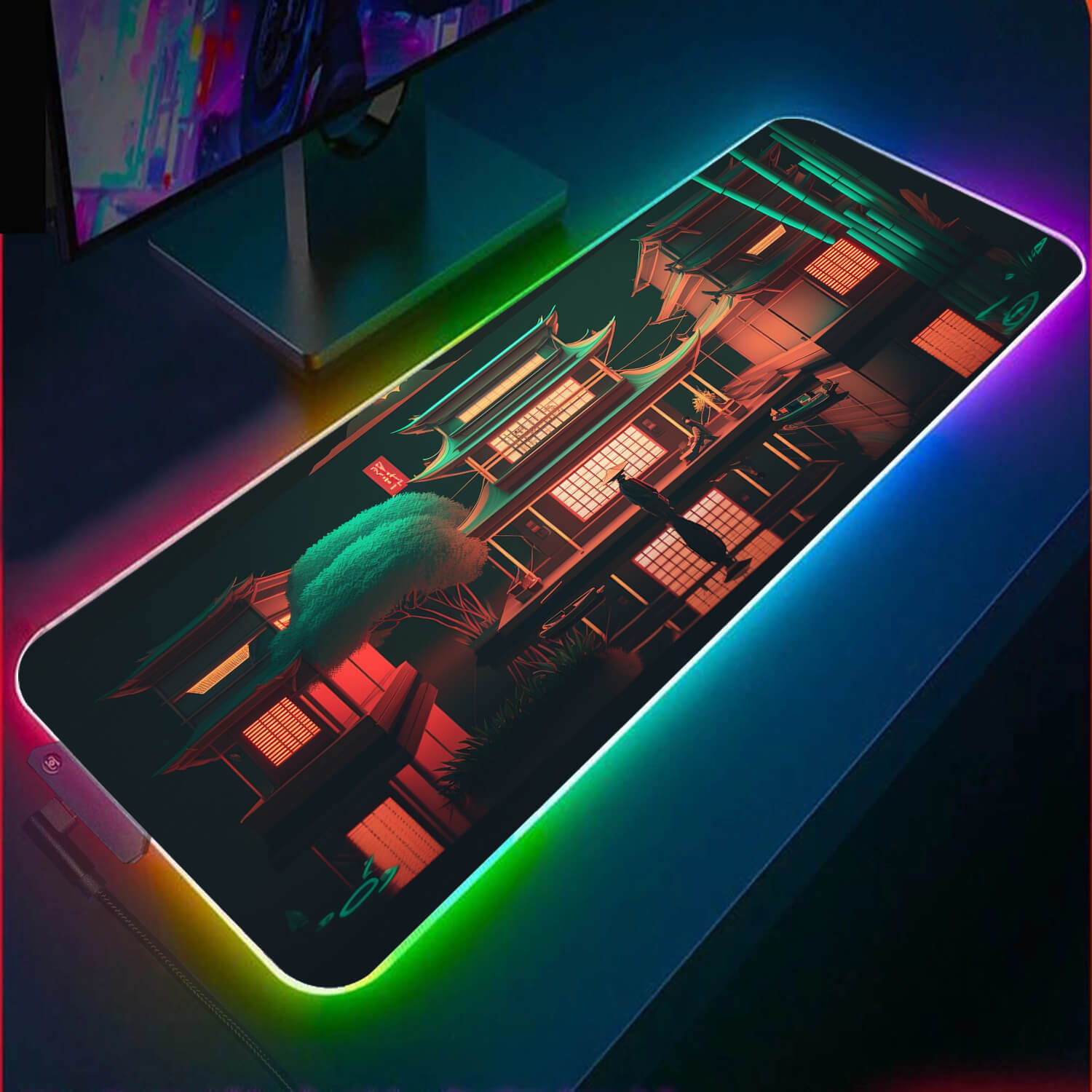 Allleftout Neon Shallows Rgb Gaming Mouse Pad(3 Design)