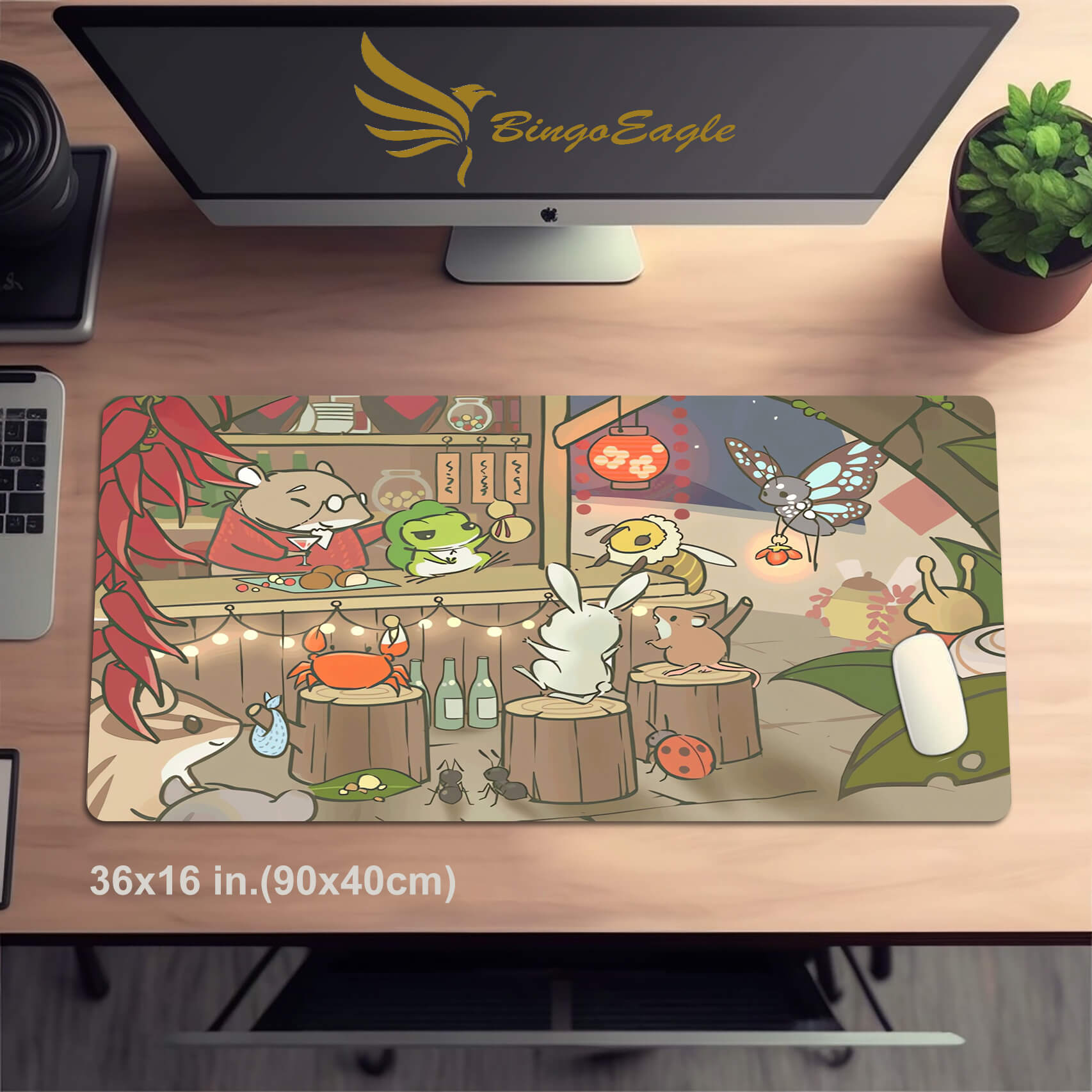 Allleftout Cute Traveling Frog Mouse Pad Xxl(3 Designs)