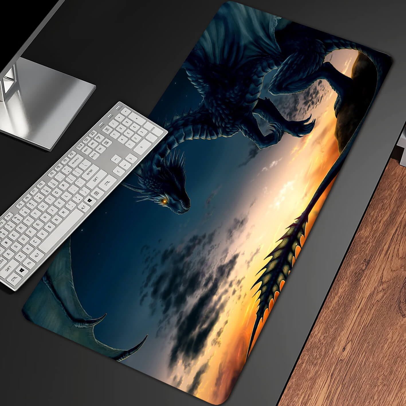 Allleftout Dragon Flight Gaming Mouse Pad Xxl(2 Designs)