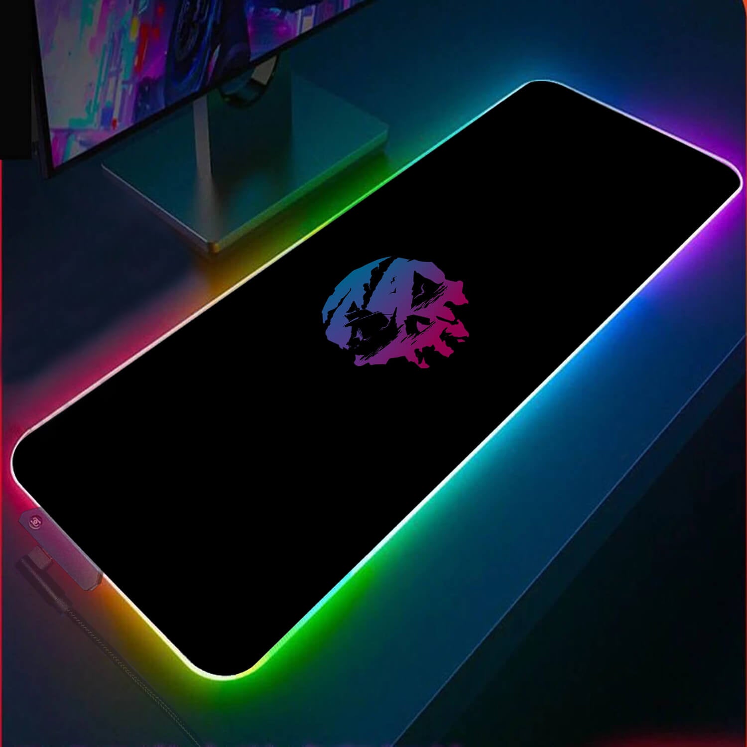 Allleftout Skull Logo Rgb Gaming Mouse Pad(3 Design)