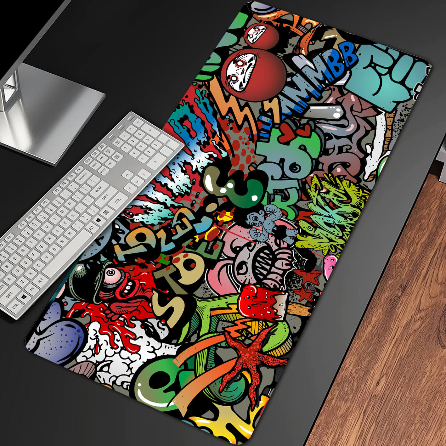 Allleftout Graffiti Gaming Desk Mat