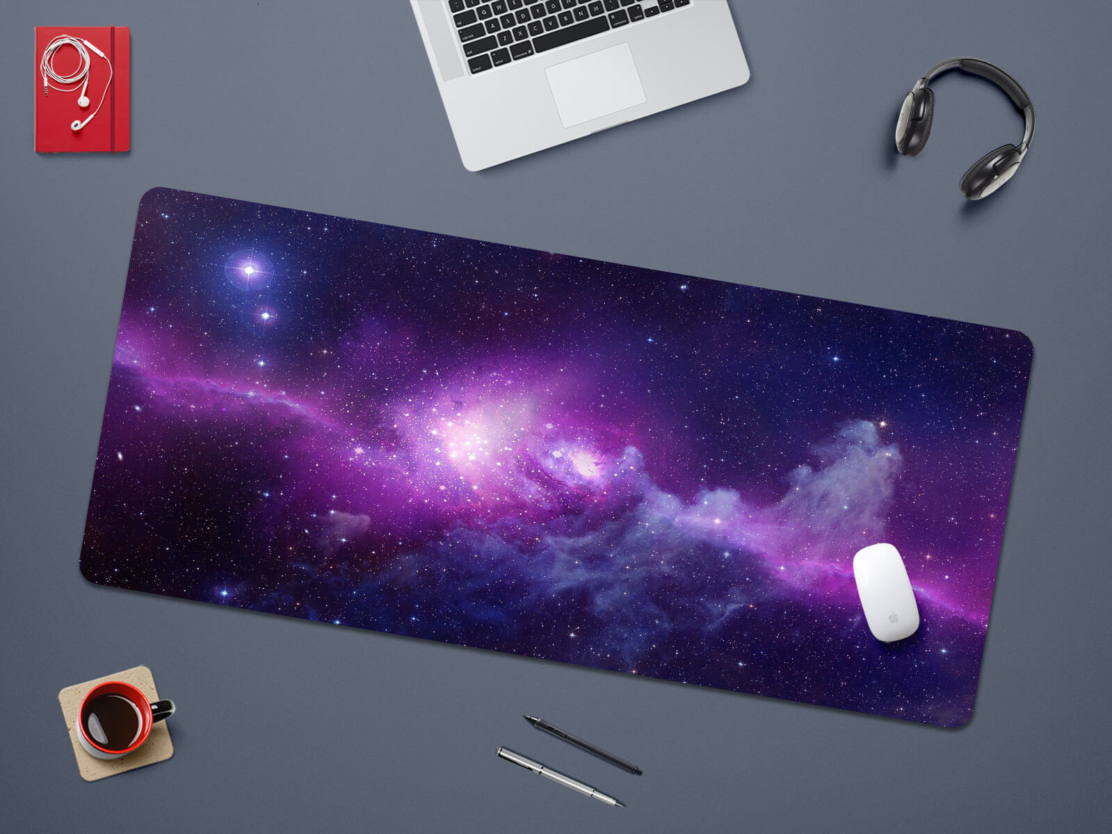 Allleftout Purple Universe Mouse Pad