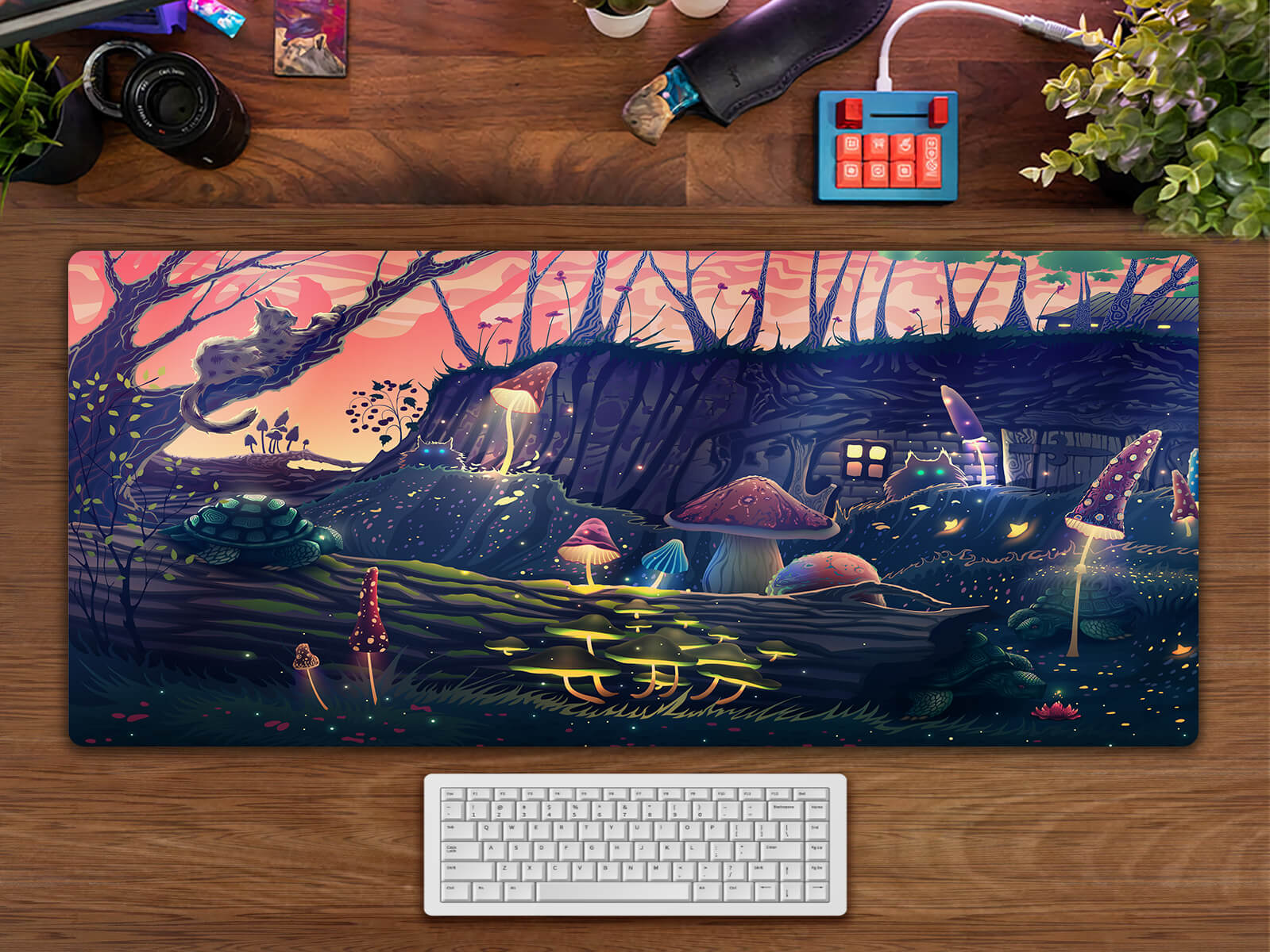 Allleftout Fantasy Mushroom Forest Mouse Pad