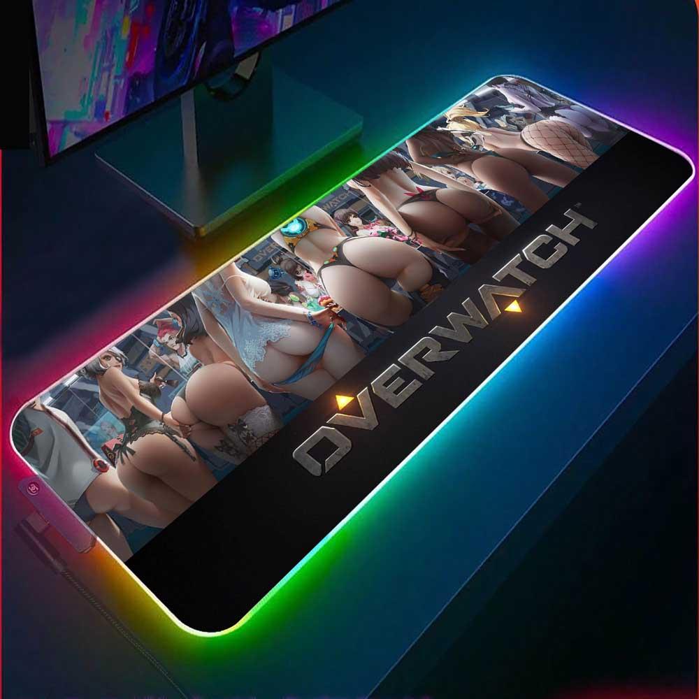 Allleftout Overwatch Rgb Gaming Mouse Pad(7 Designs)