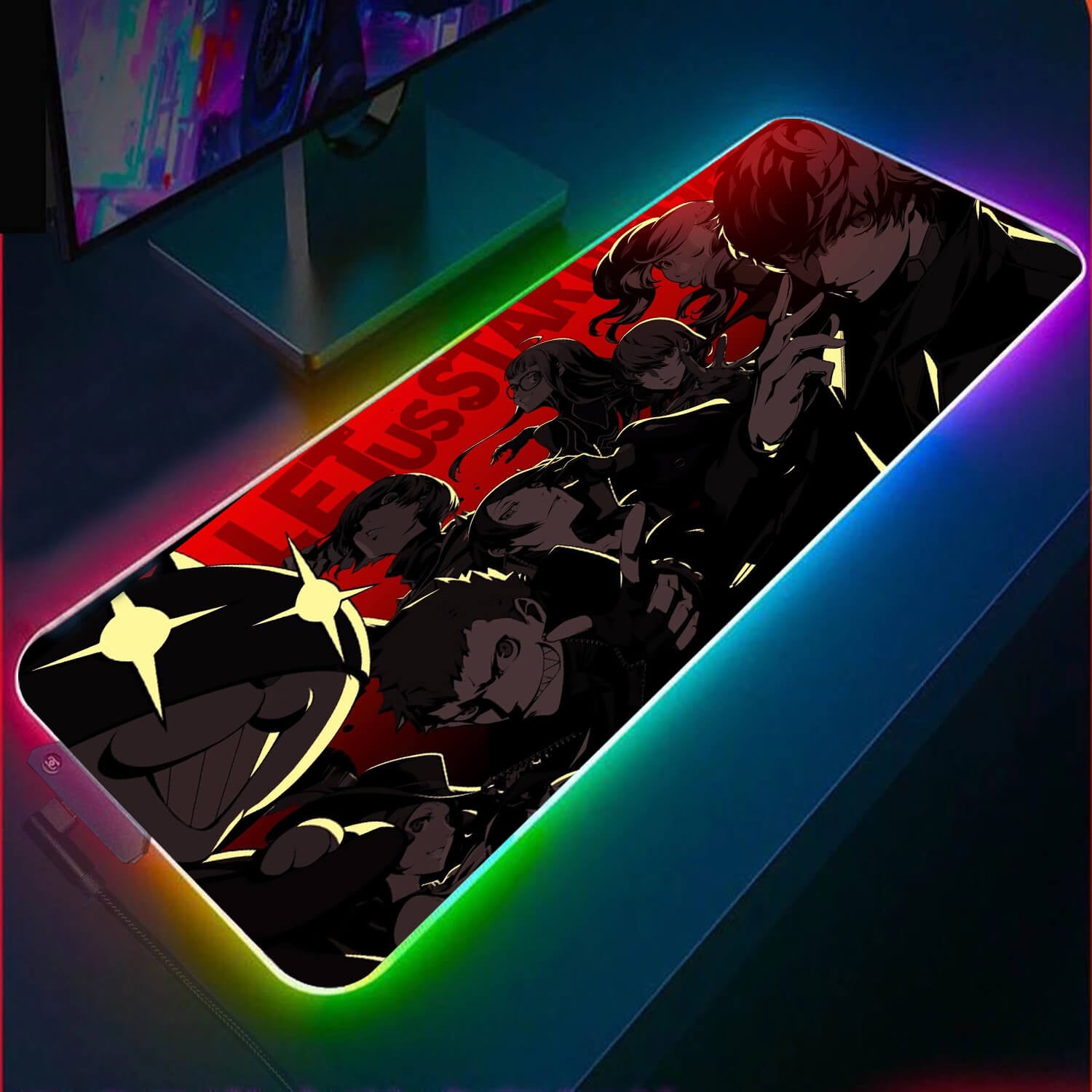 Allleftout Persona 5 Rgb Gaming Mouse Pad