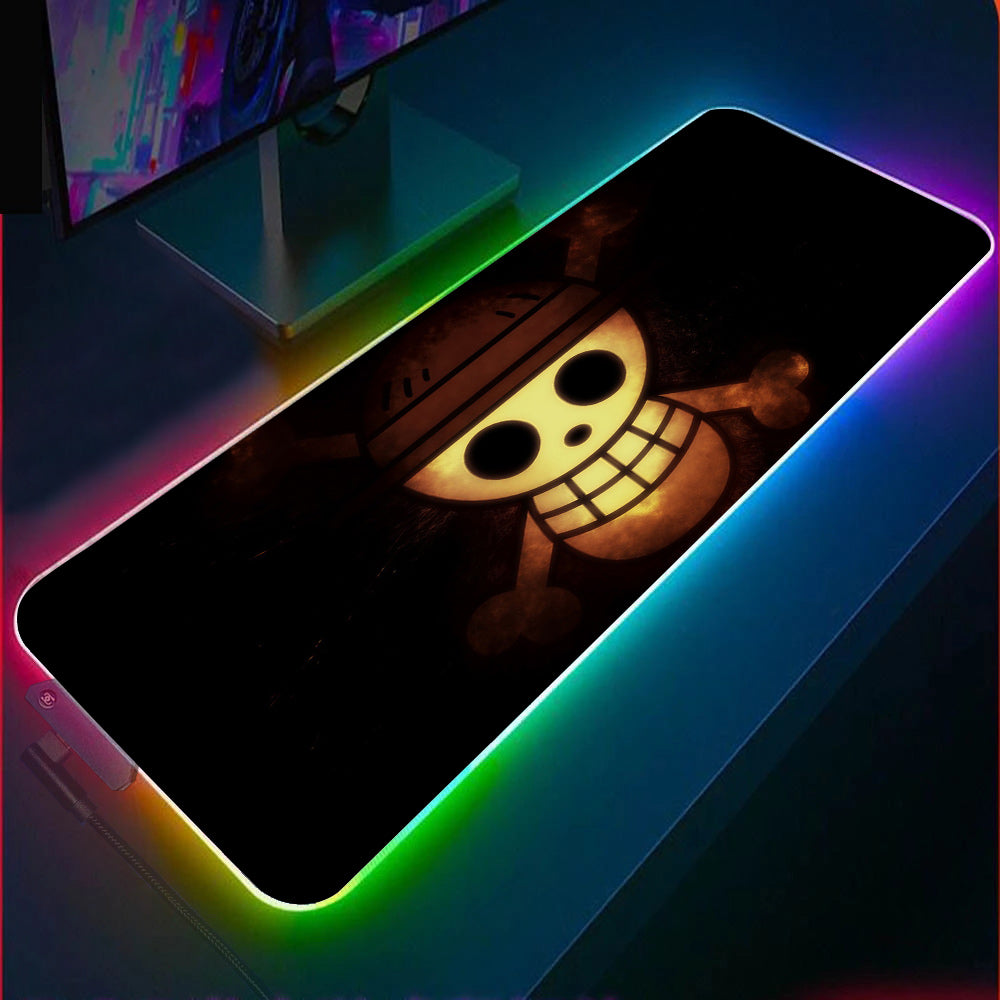 Allleftout One Piece Logo Rgb Gaming Mouse Pad