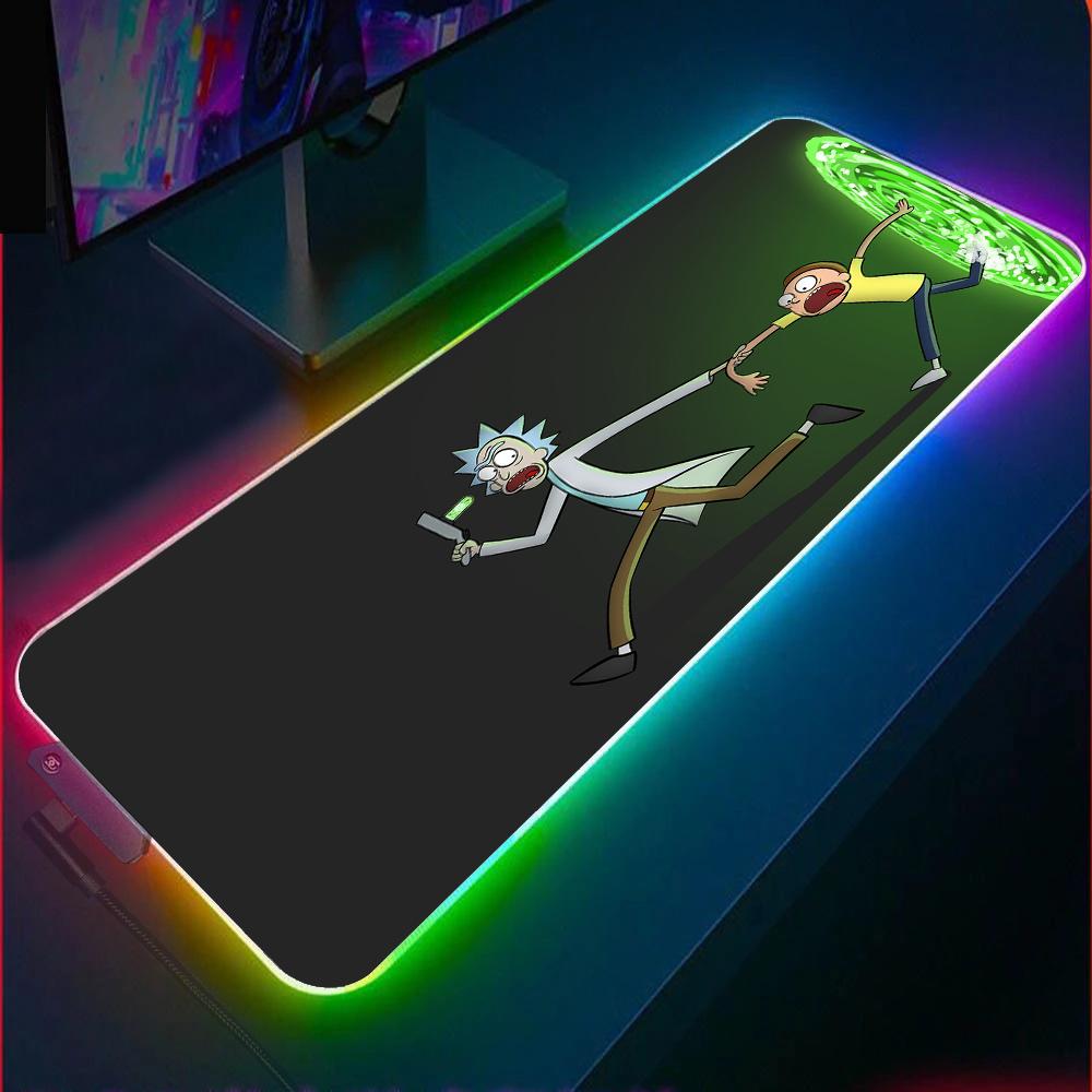 Allleftout Rick And Morty Rgb Gaming Mouse Pad (2 Patterns)