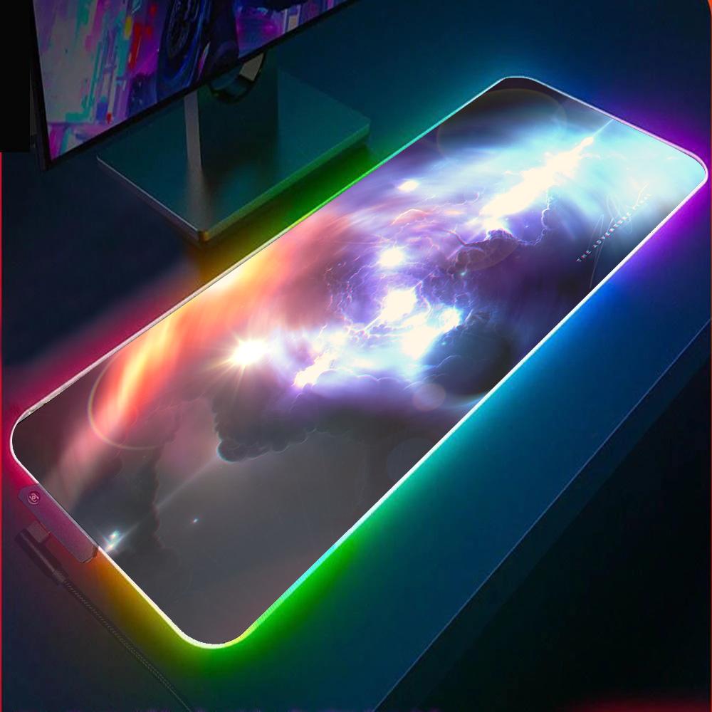 Allleftout Nebula Rgb Gaming Mouse Pad