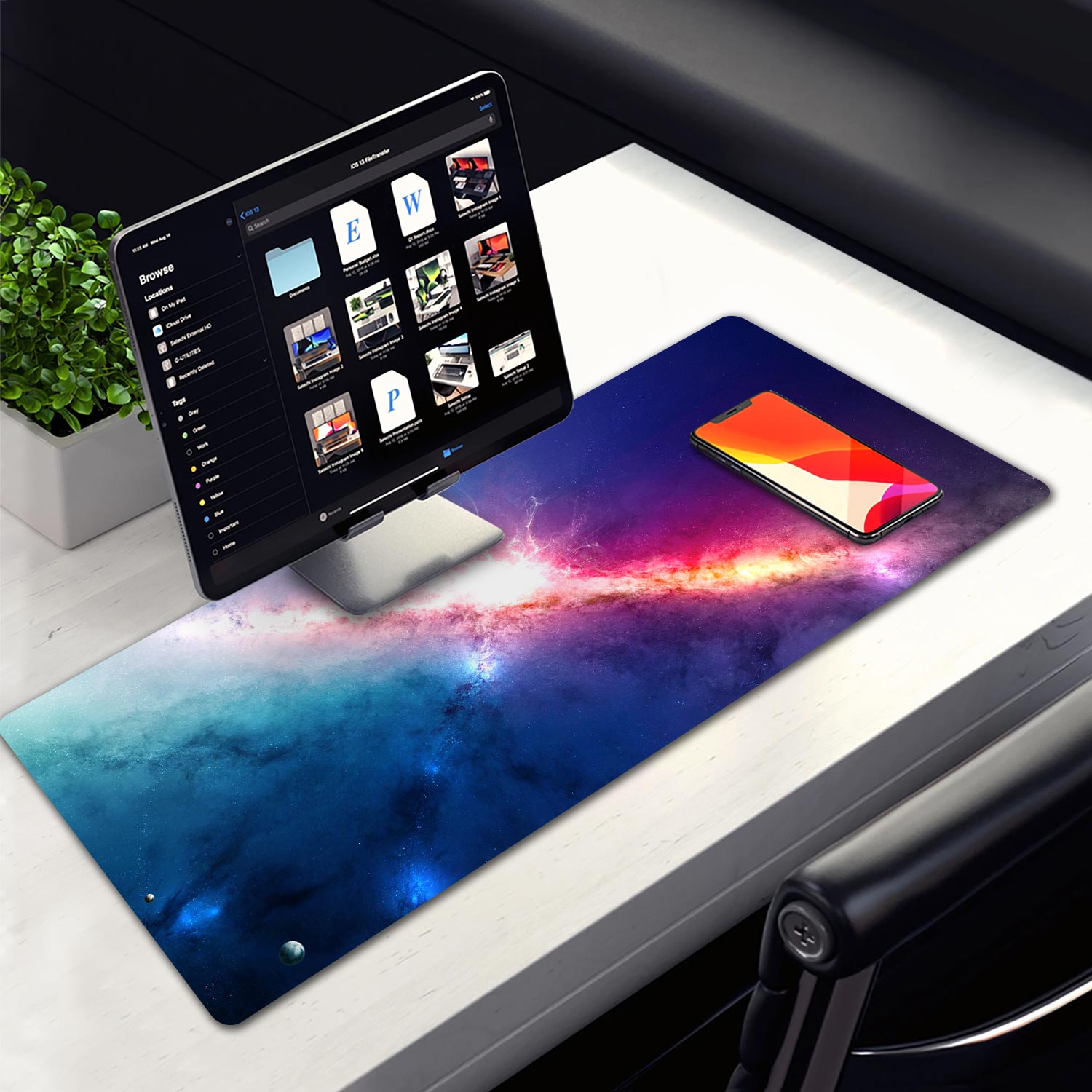 Allleftout Nebula-Planet Desk Pad