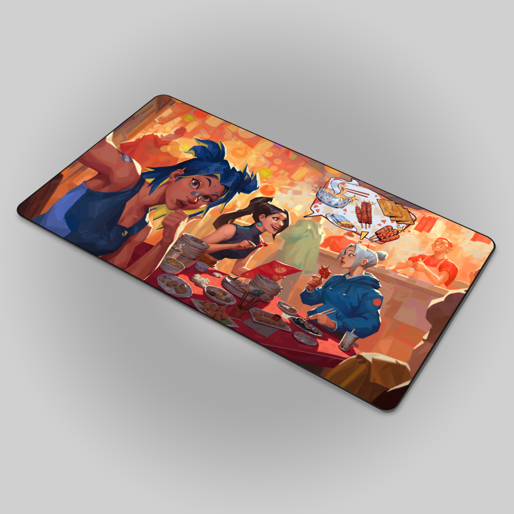 Allleftout Neon, Jett And Sage Mouse Pad