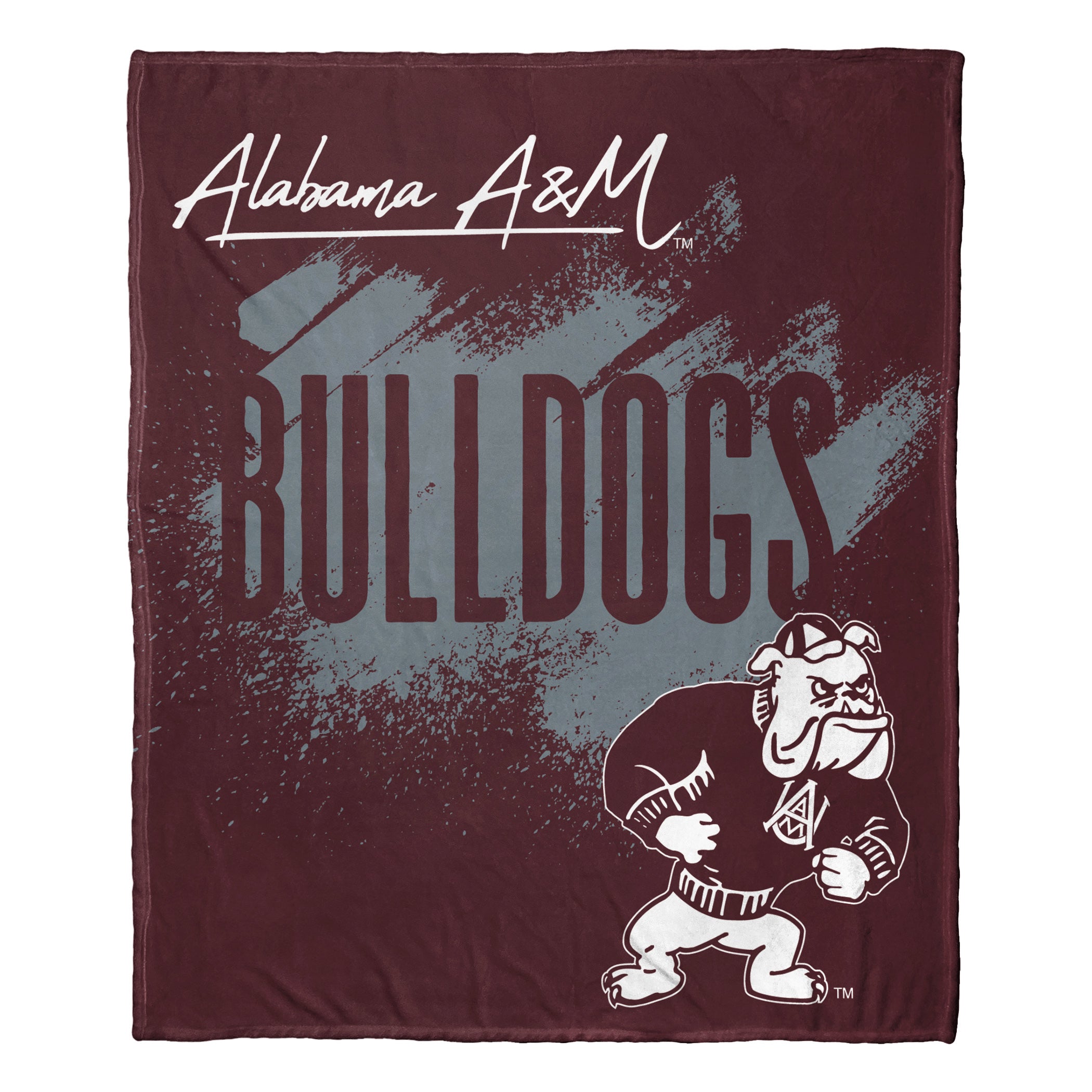 NCchool Tradition Alabama A&M Bull Silk Touch Throw Blanket