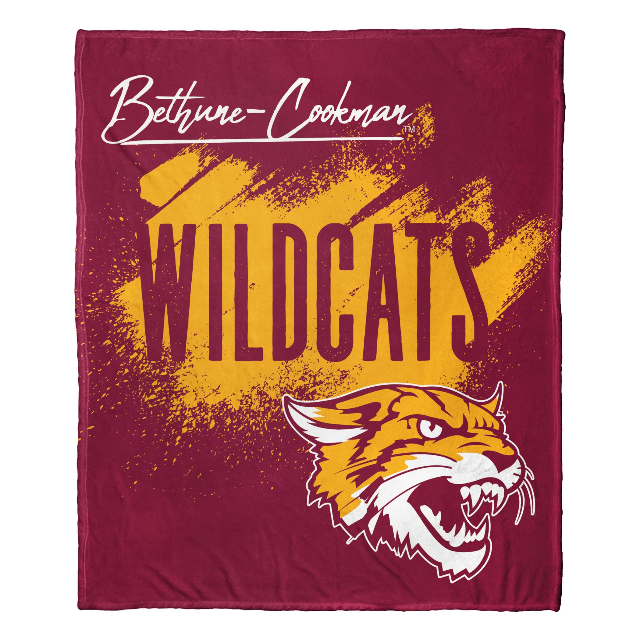 NCchool Tradition Bethune Cookman Wild Silk Touch Throw Blanket