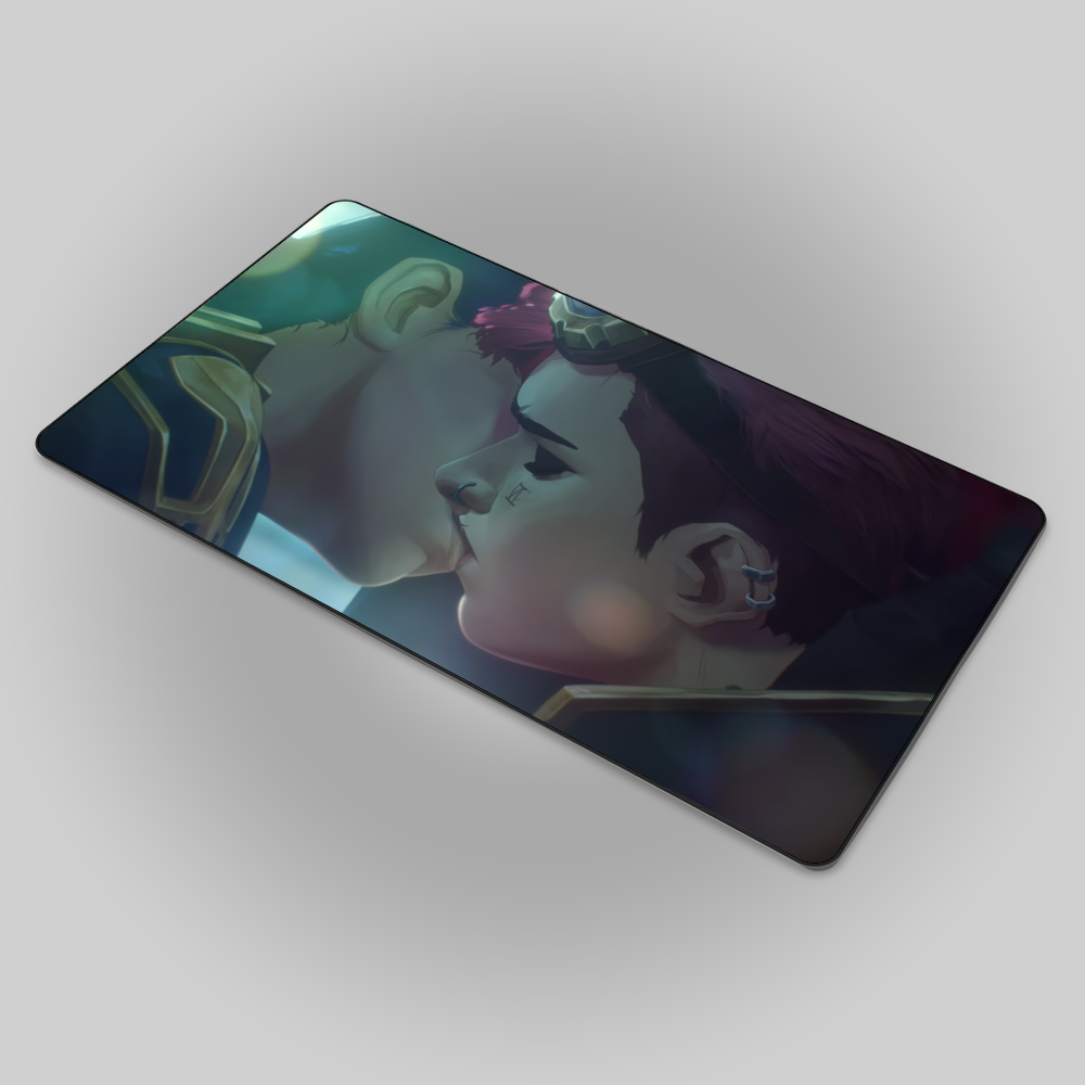 Allleftout Caitlyn And Vi Kiss Arcane 2 Mouse Pad