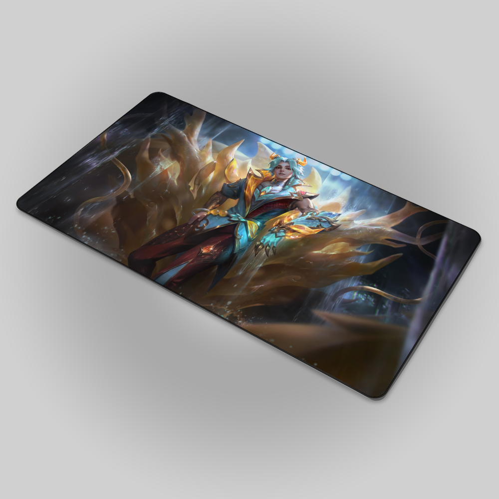 Allleftout Prestige Heavenscale Ezreal Mouse Pad