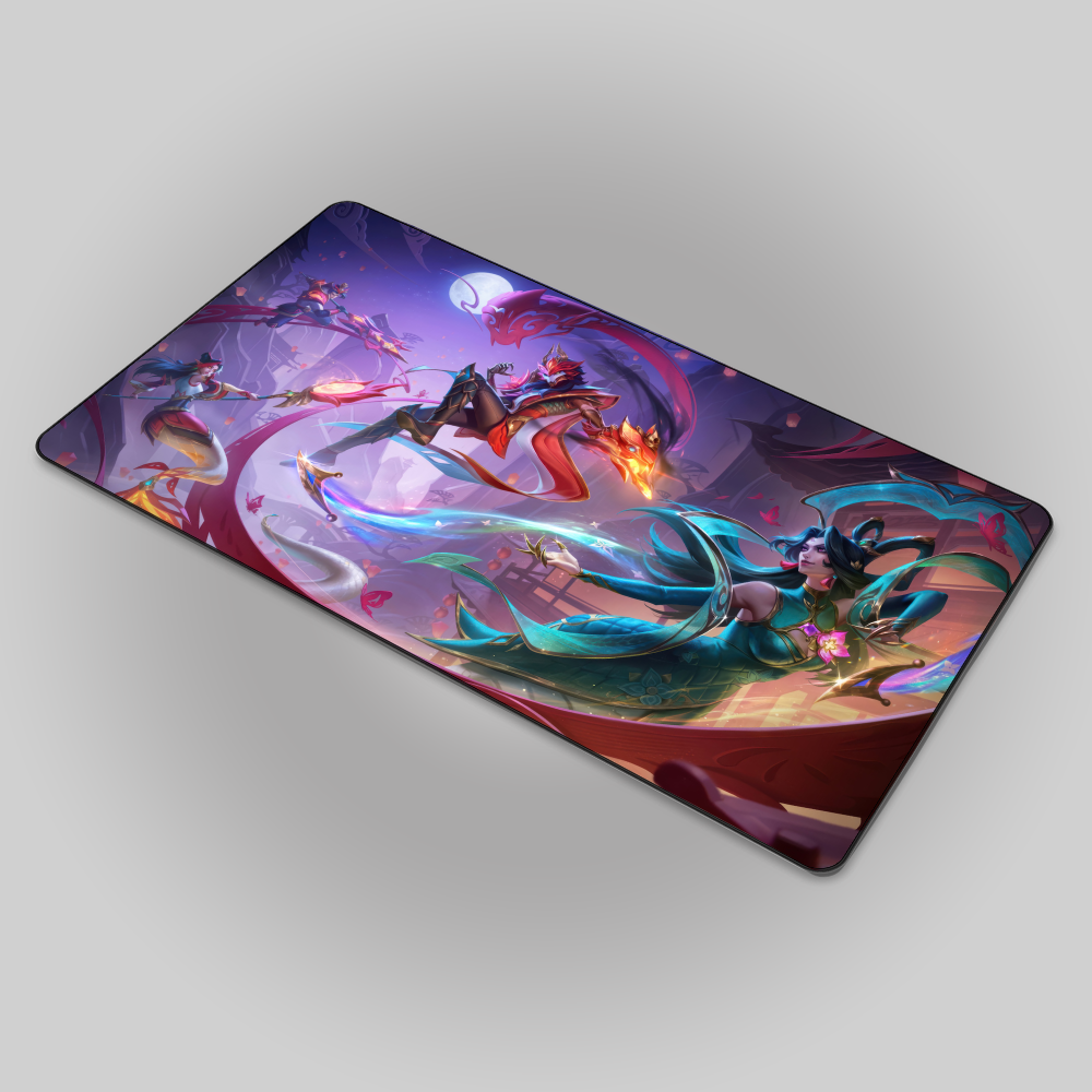 Allleftout Mythmaker Jhin, Cassiopeia, Nami And Jarvan Iv Mouse Pad