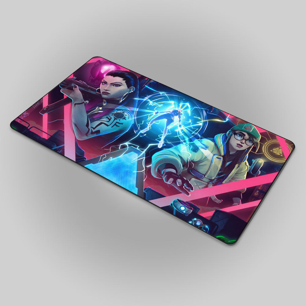 Allleftout Shattered Reyna And Killjoy Mousepad