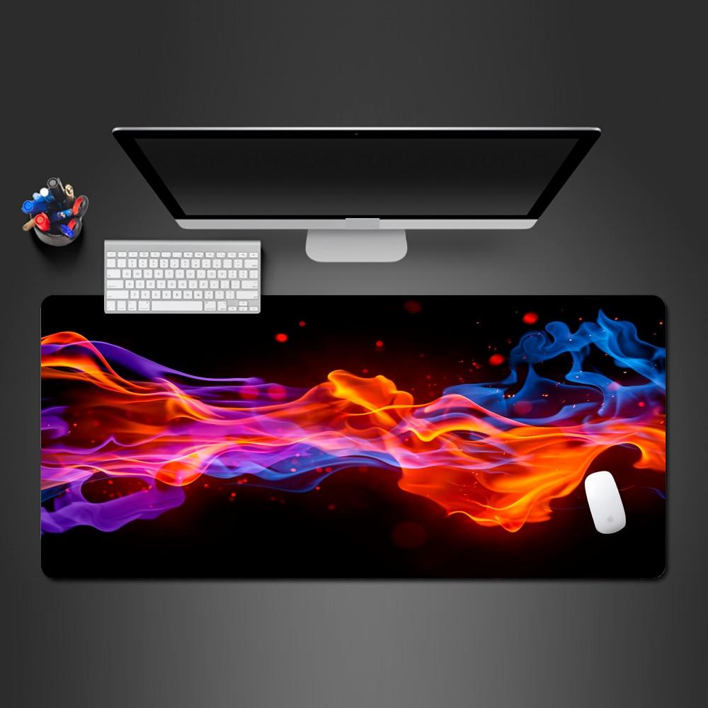Allleftout Cool Colors Flame Desk Pad