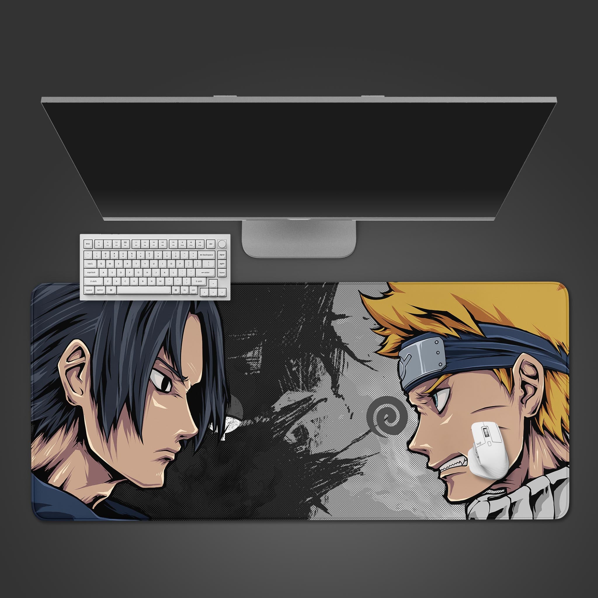 Allleftout Naruto And Sasuke Gaming Desk Pad