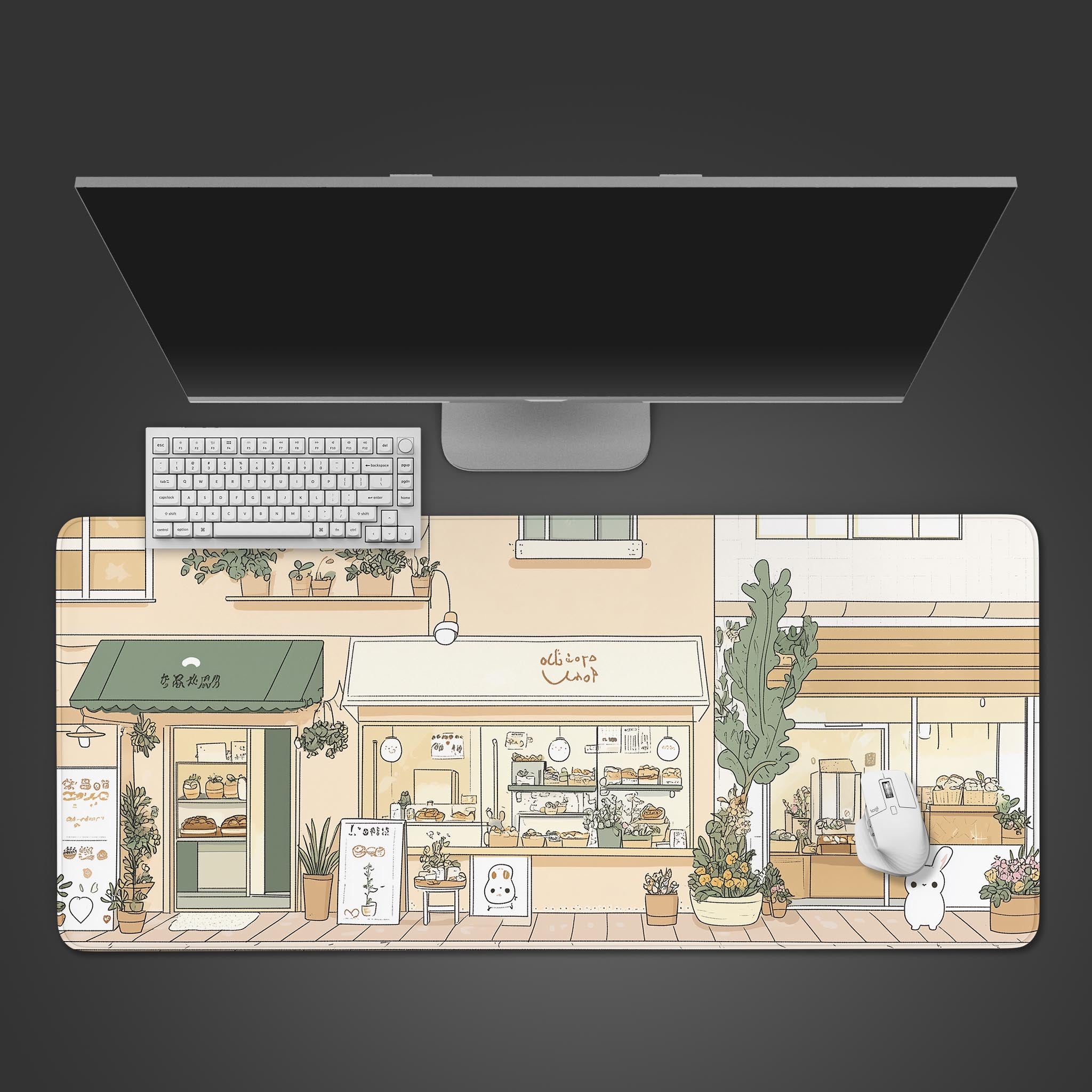 Allleftout Kawaii Japanese Street Desk Pad