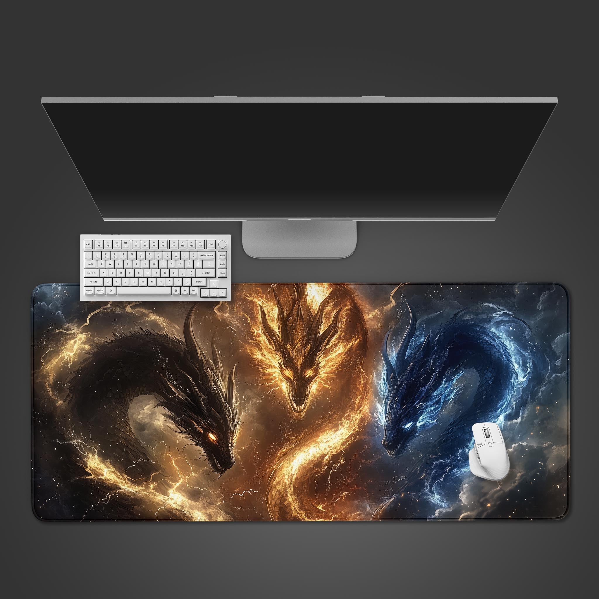 Allleftout Fourth Wing Dragons Desk Pad