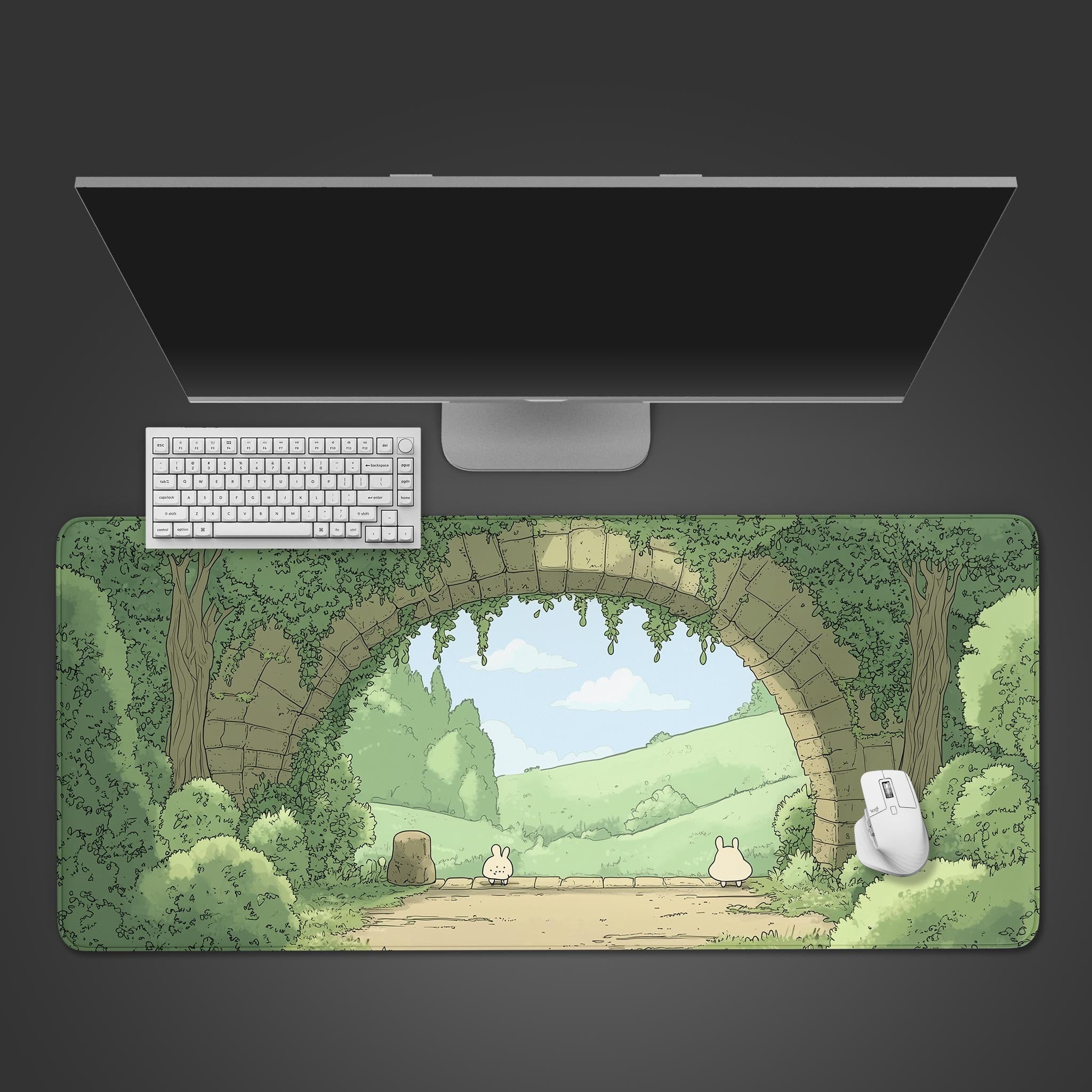 Allleftout Cute Forest Kawaii Desk Pad
