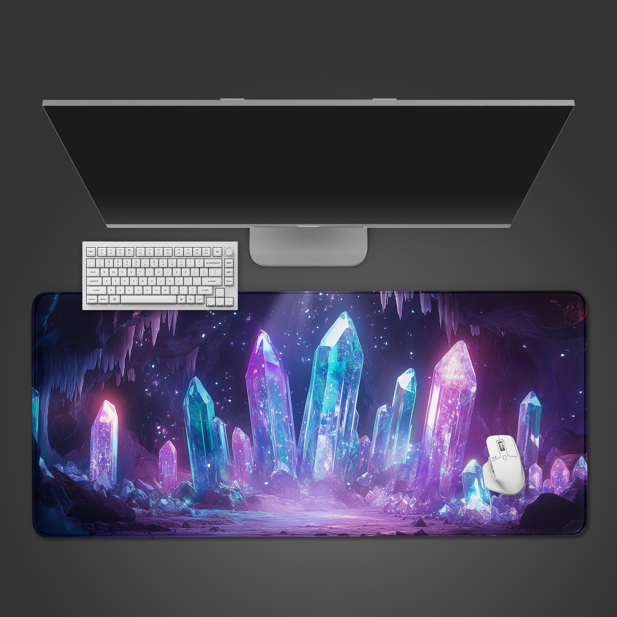 Allleftout Crystal Mines Fantasy Desk Pad