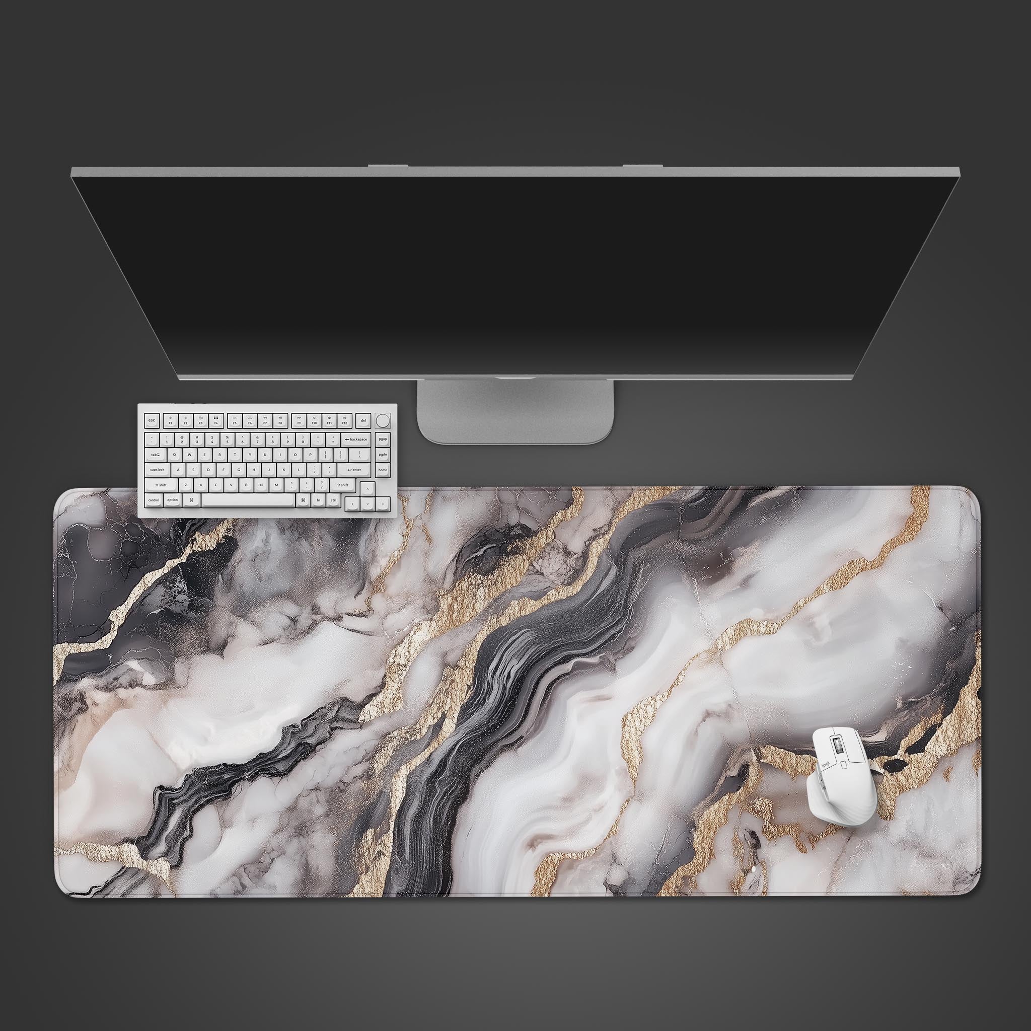 Allleftout Marble Desk Pad