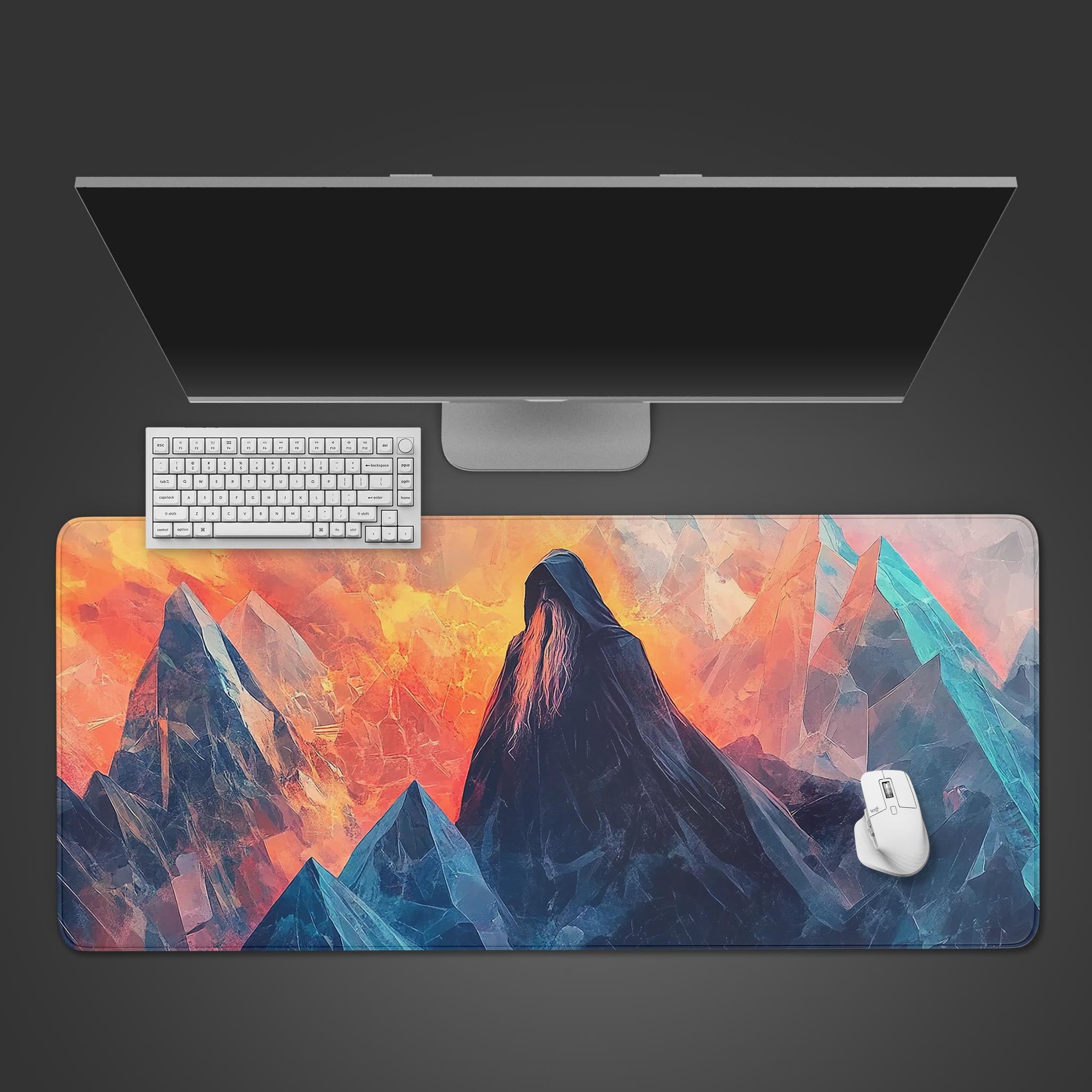 Allleftout Polygons Of Power Desk Pad