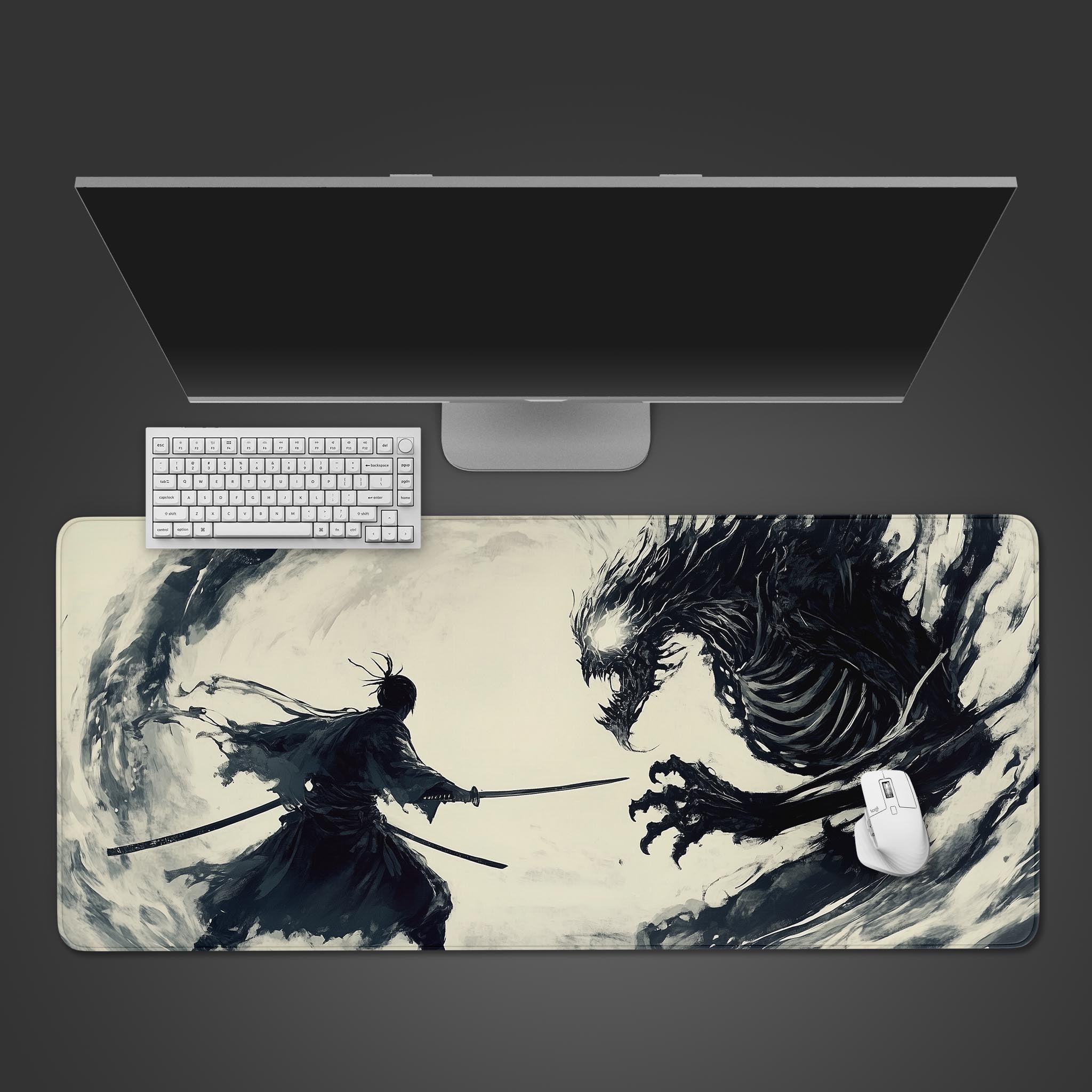 Allleftout Samurai Vs Demon Desk Pad
