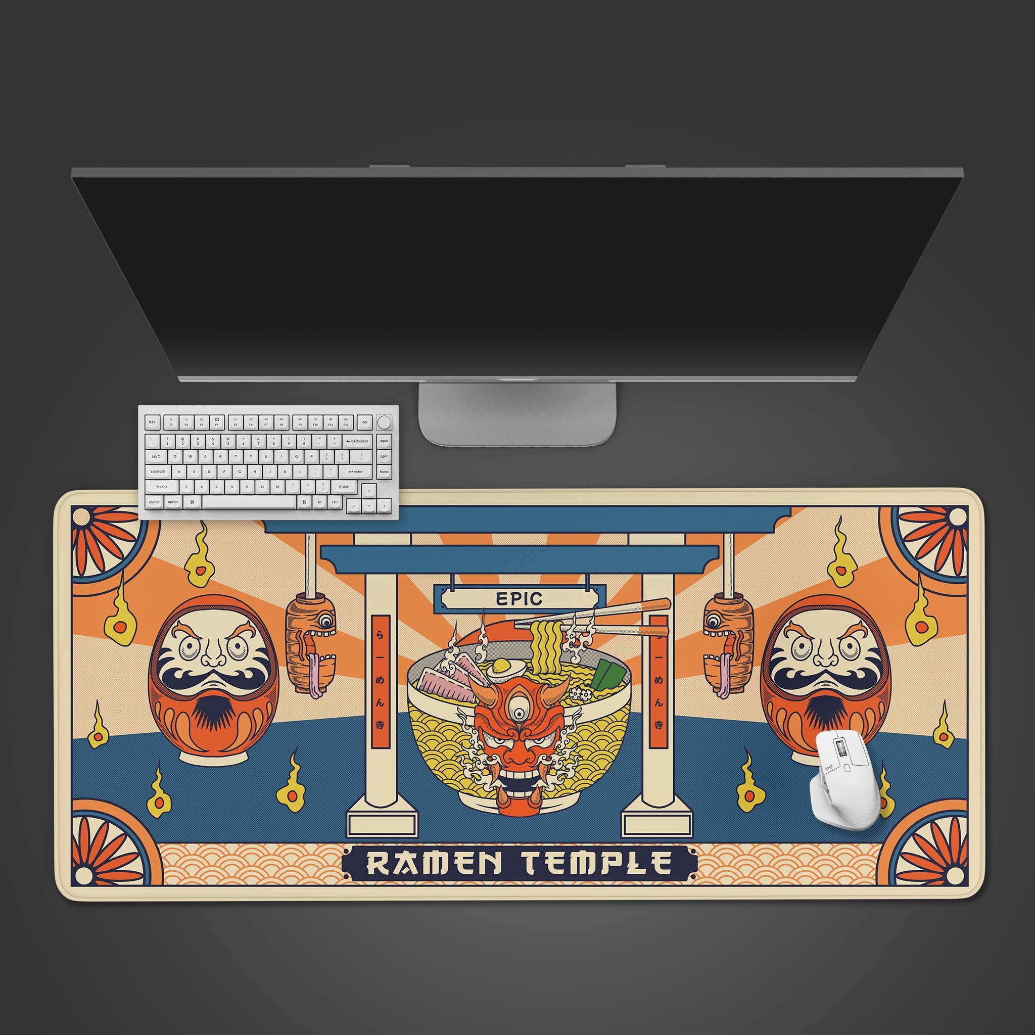 Allleftout Ramen Temple Desk Pad