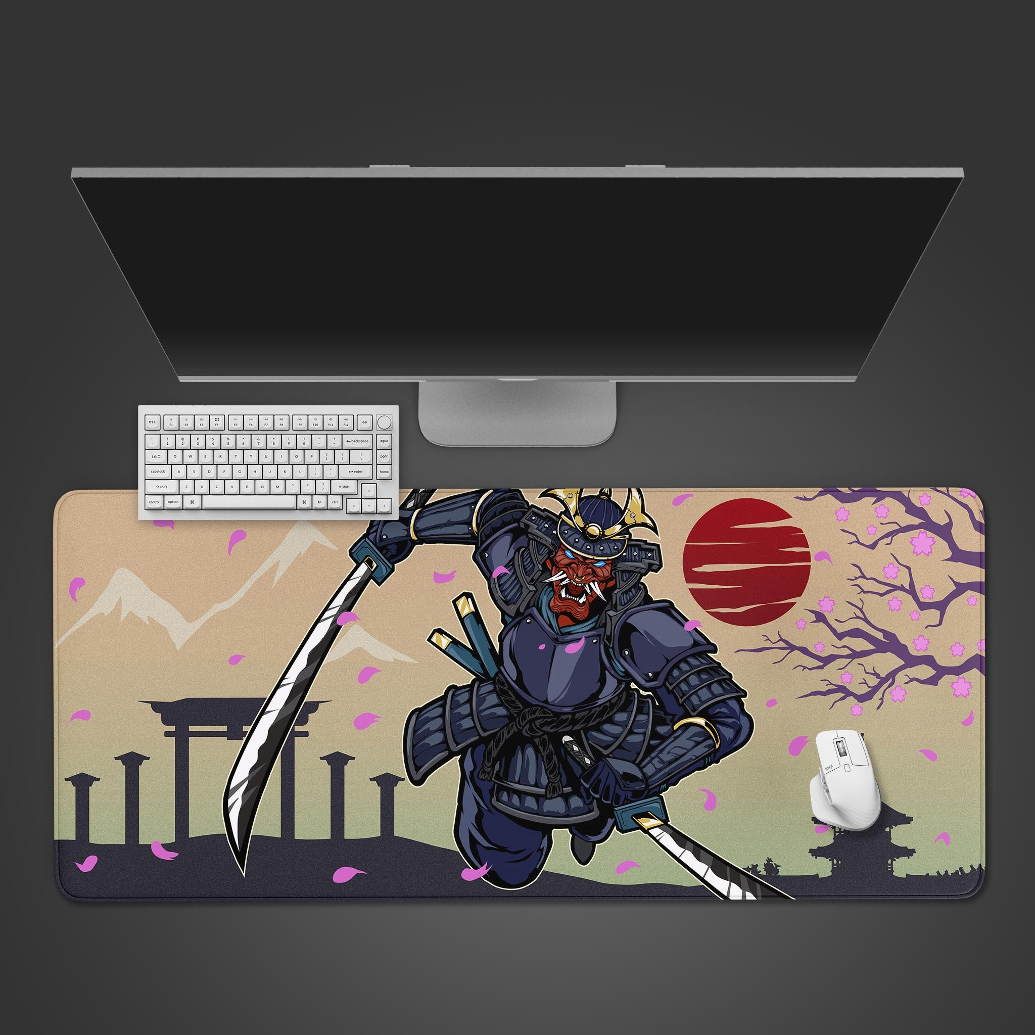 Allleftout Oni Samurai Desk Pad