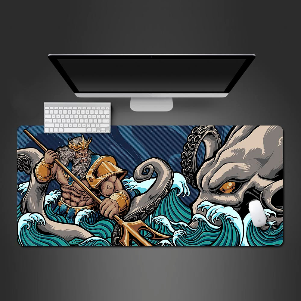 Allleftout Poseidon Greek God Mouse Pad