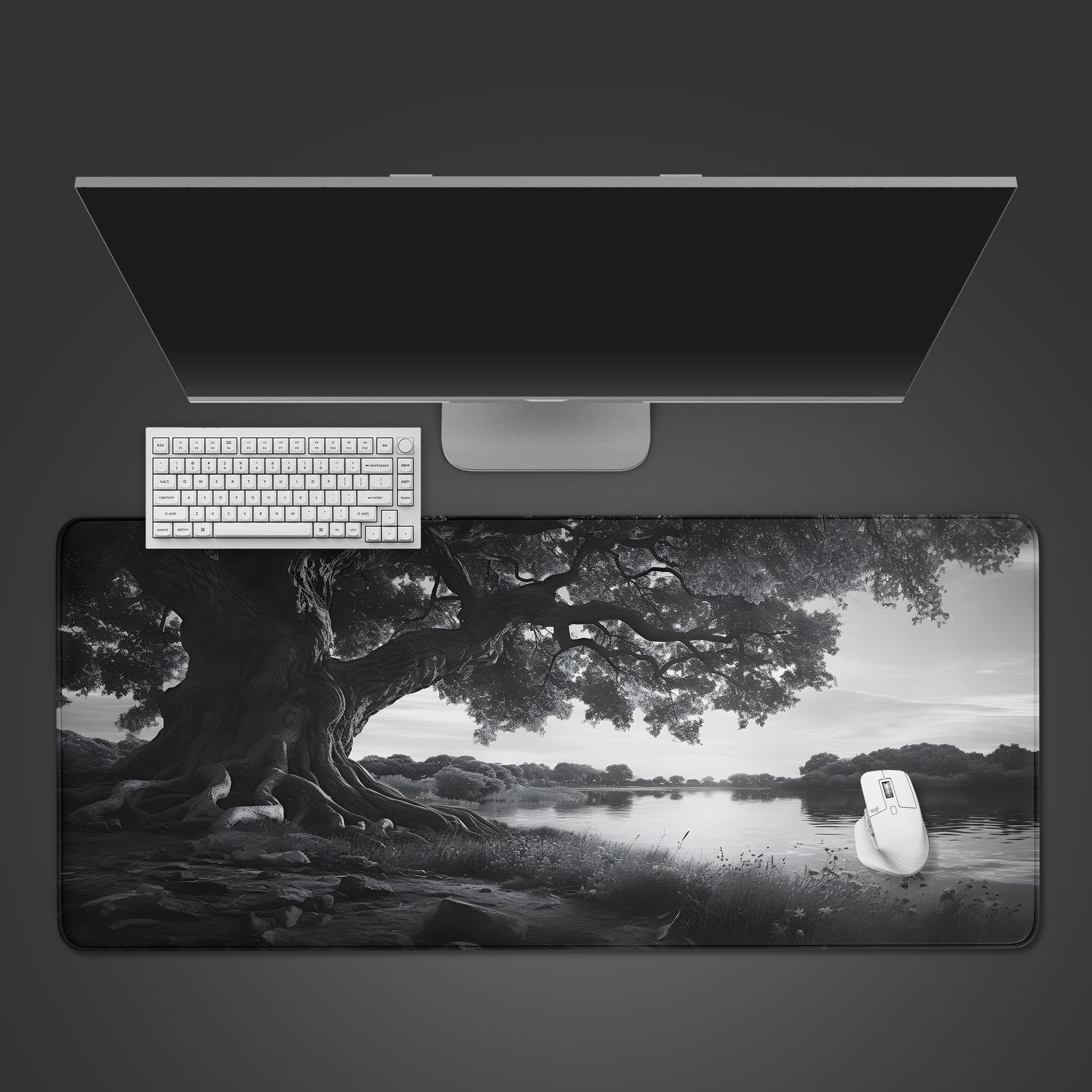 Allleftout Riverside Tree Mouse Pad