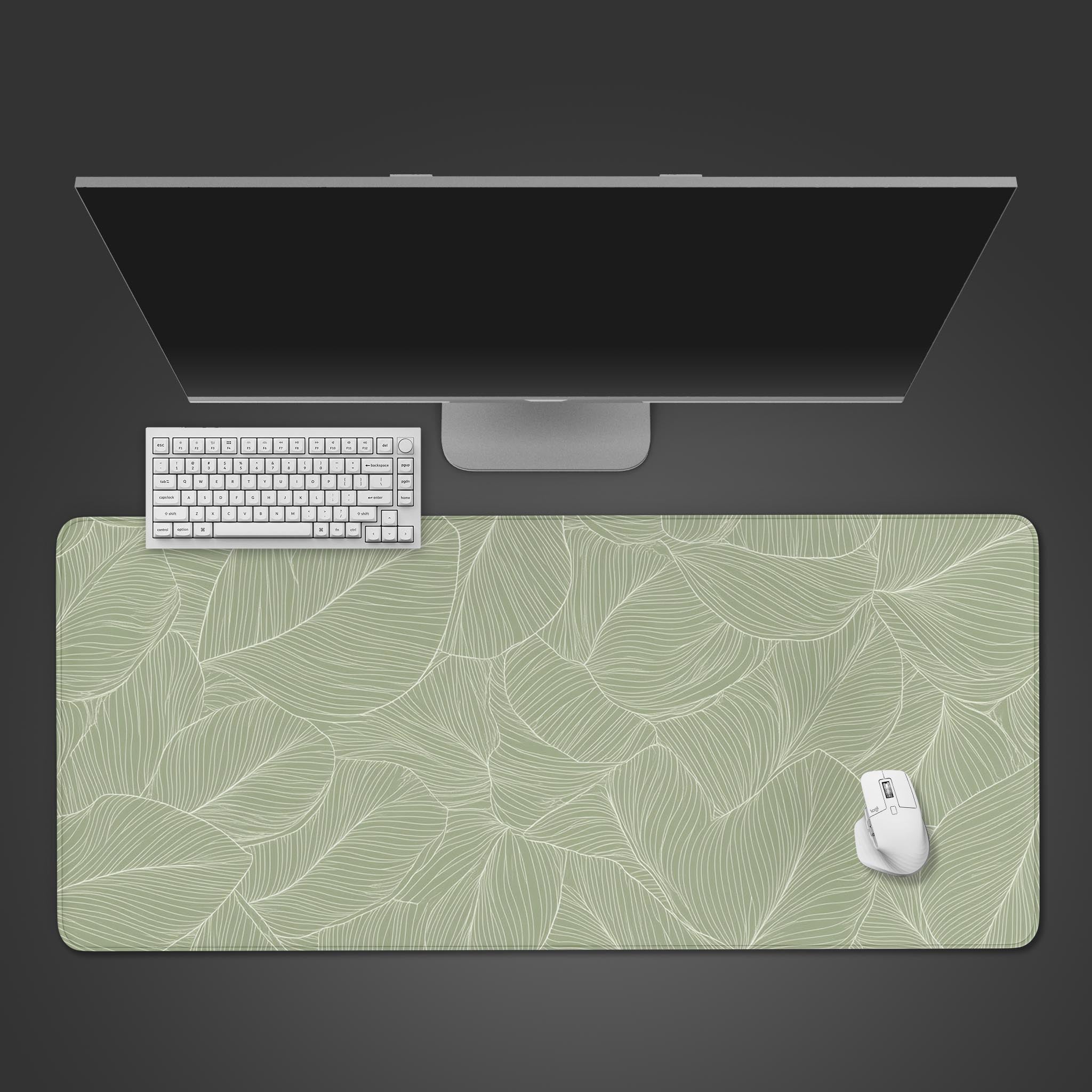 Allleftout Sage Green Desk Pad