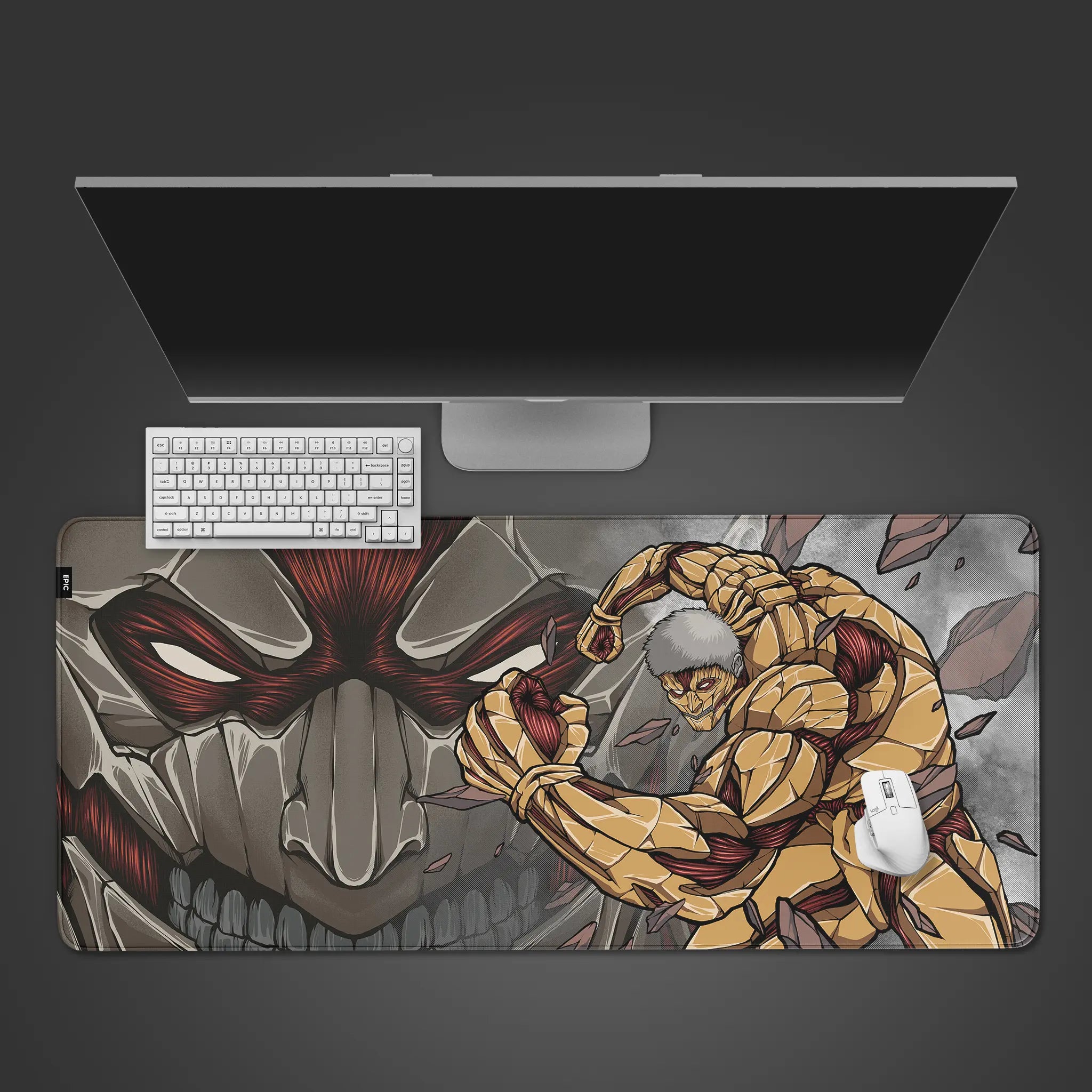 Allleftout Rock Titan Desk Pad
