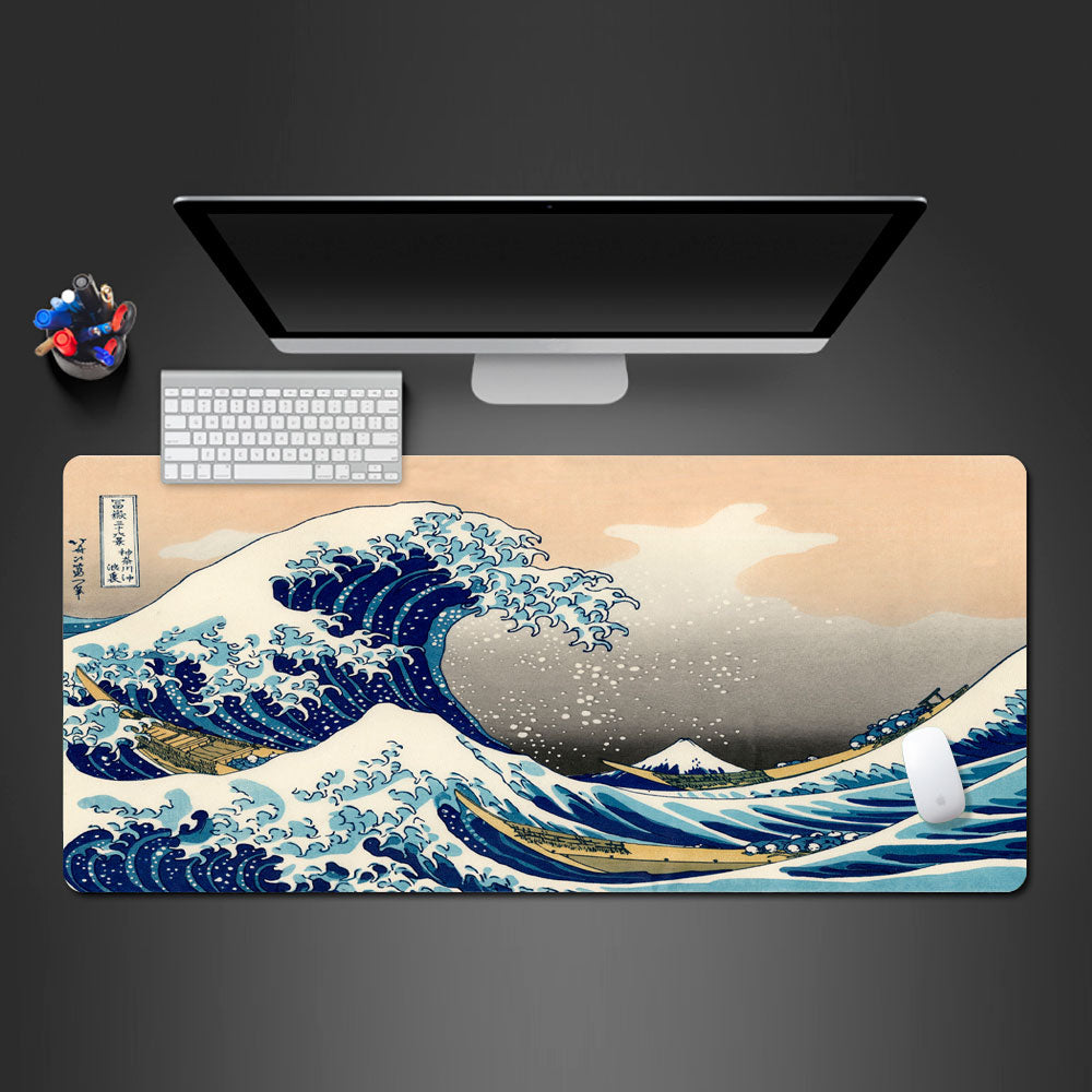 Allleftout Great Wave Desk Pad
