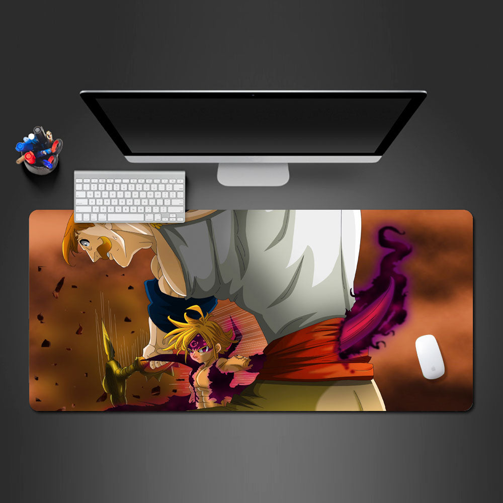 Allleftout Escanor And Meliodas Desk Pad
