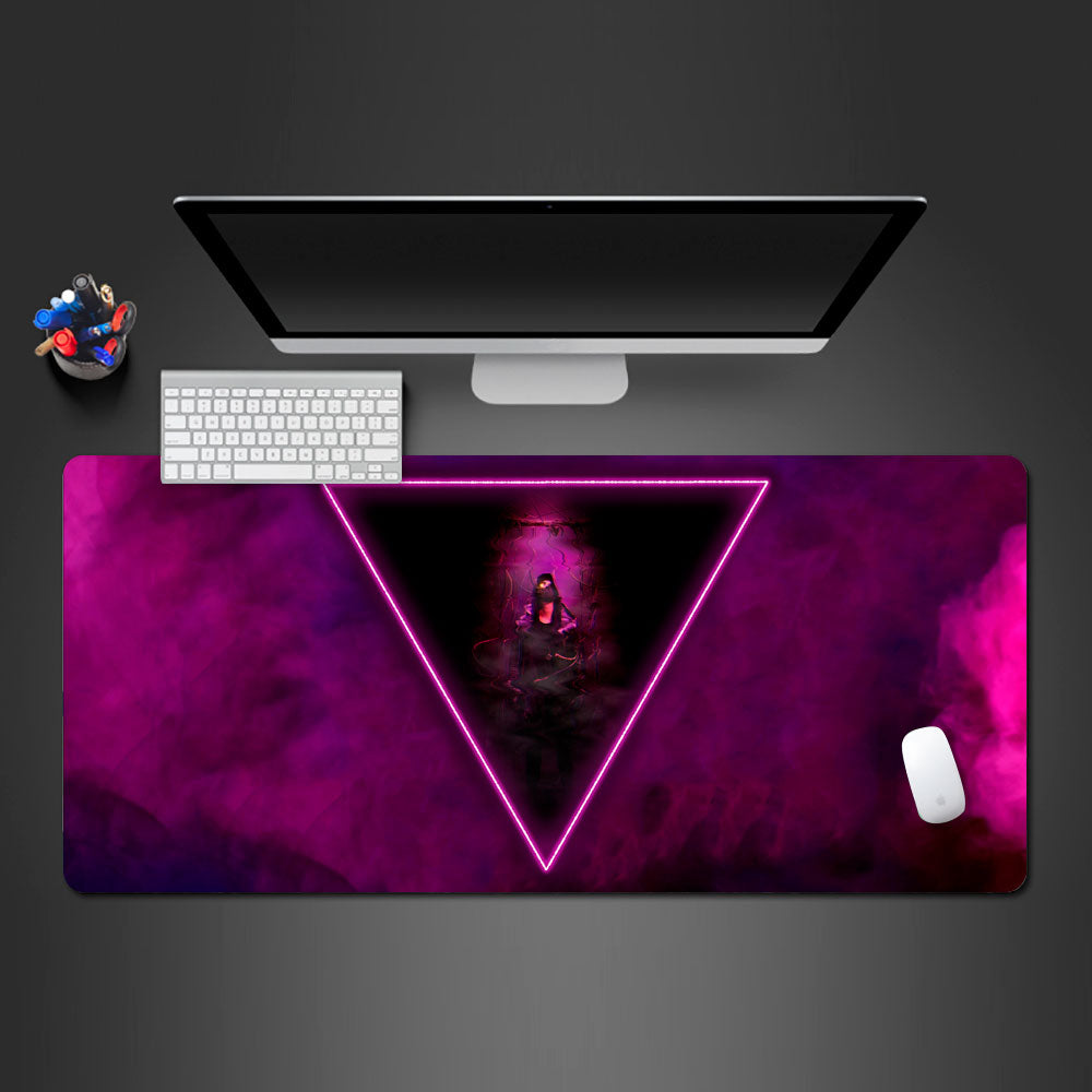 Allleftout Cyberpunk Abstract Desk Pad