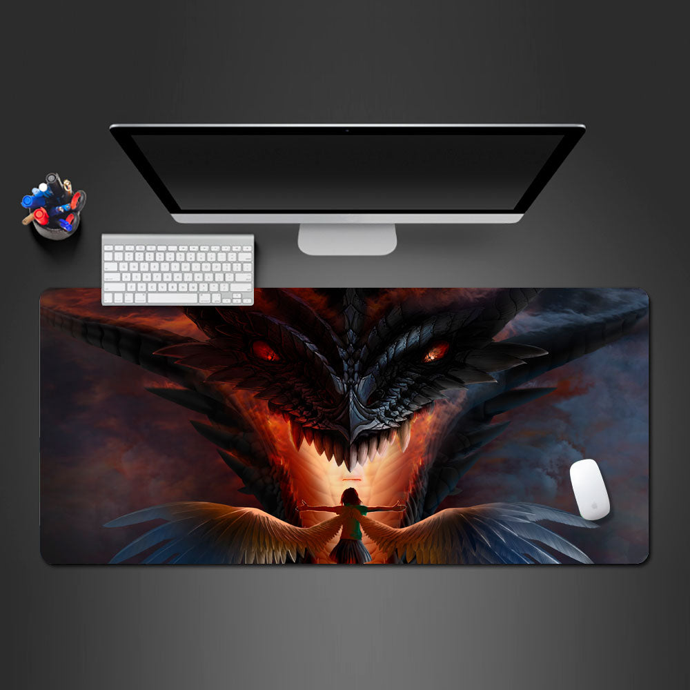 Allleftout Dragon Vs Angel Desk Pad